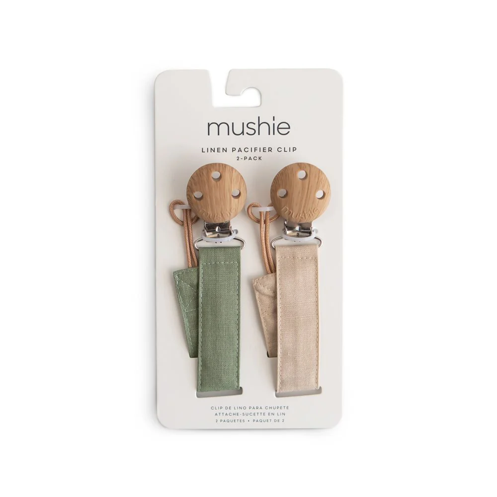 2-PACK LINEN PACIFIER CLIPS - Image 3