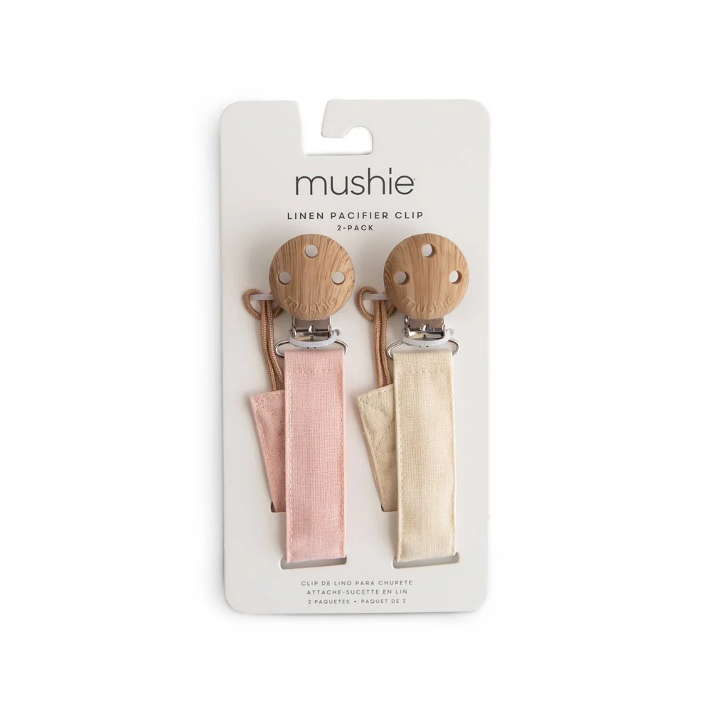 2-PACK LINEN PACIFIER CLIPS - Image 4