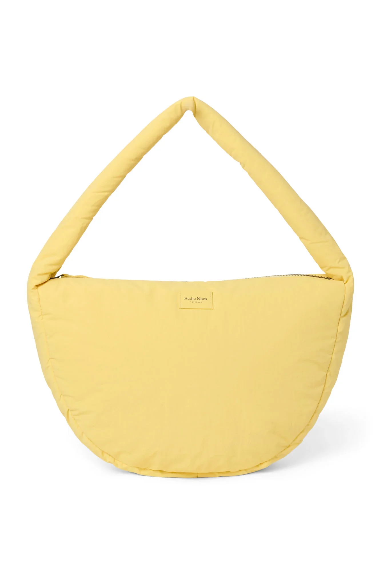 BUTTER YELLOW PUFFY CROSS BODY MOM BAG - Image 2