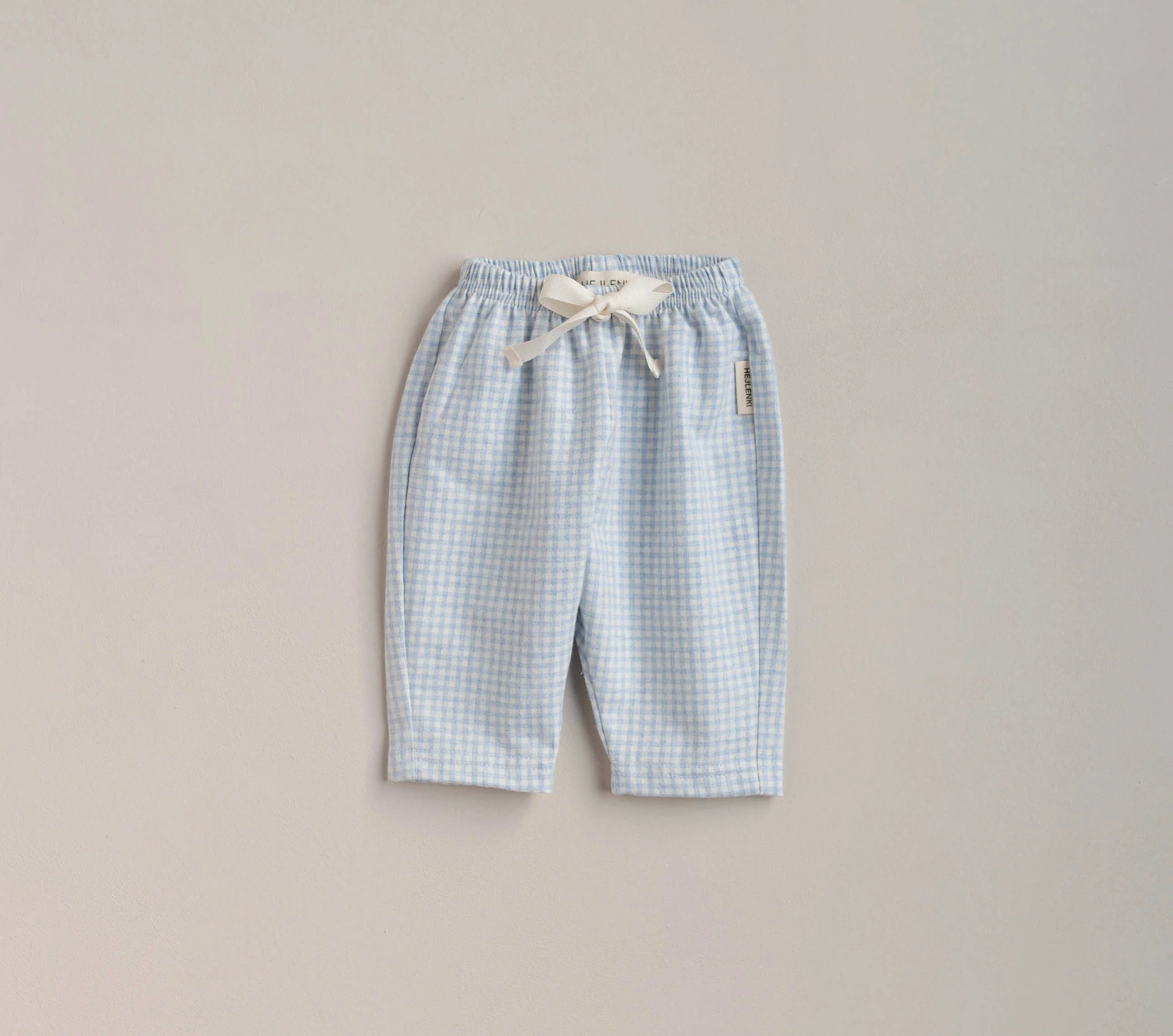CHECKED PANTS BABYBLUE