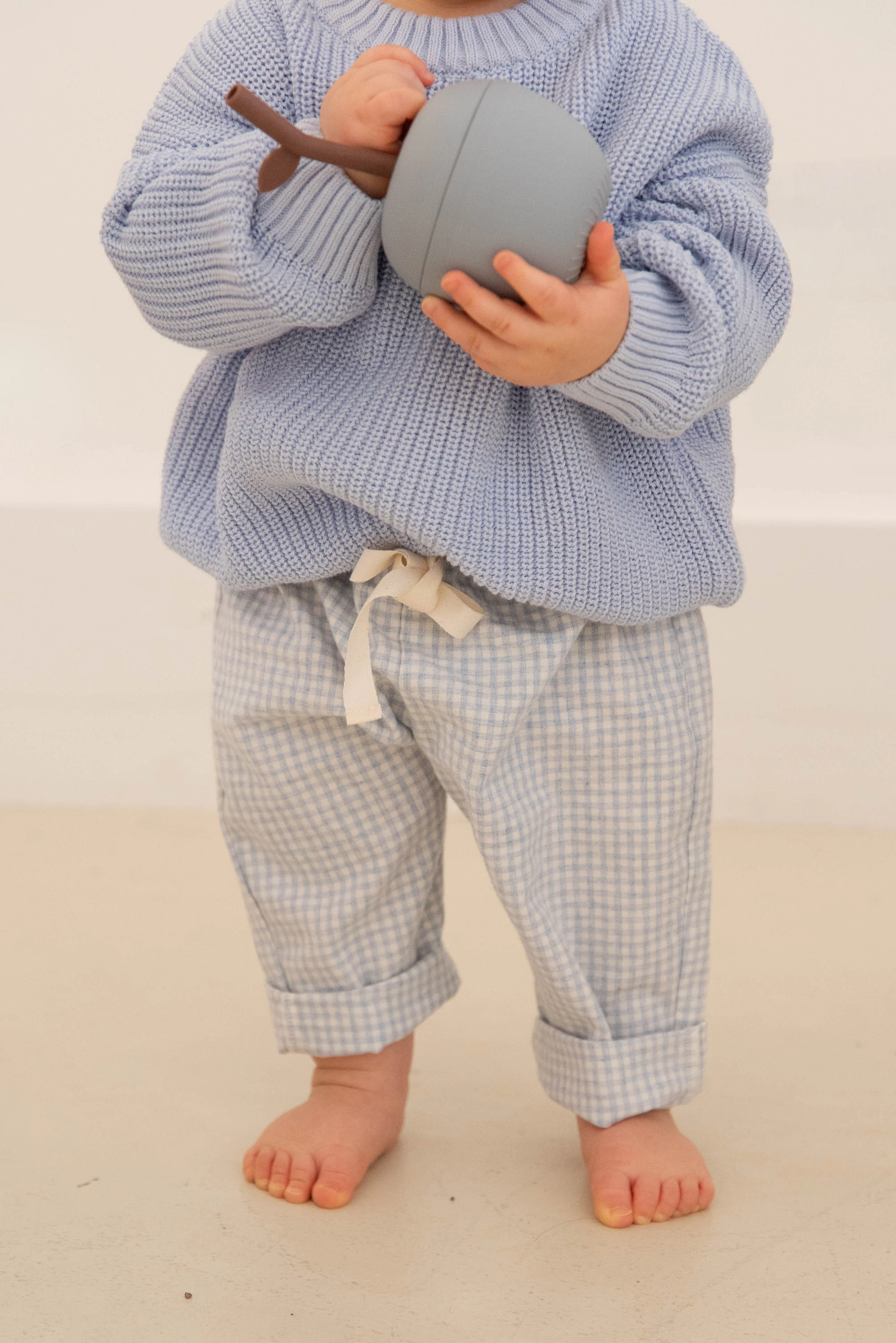 CHECKED PANTS BABYBLUE - Image 2