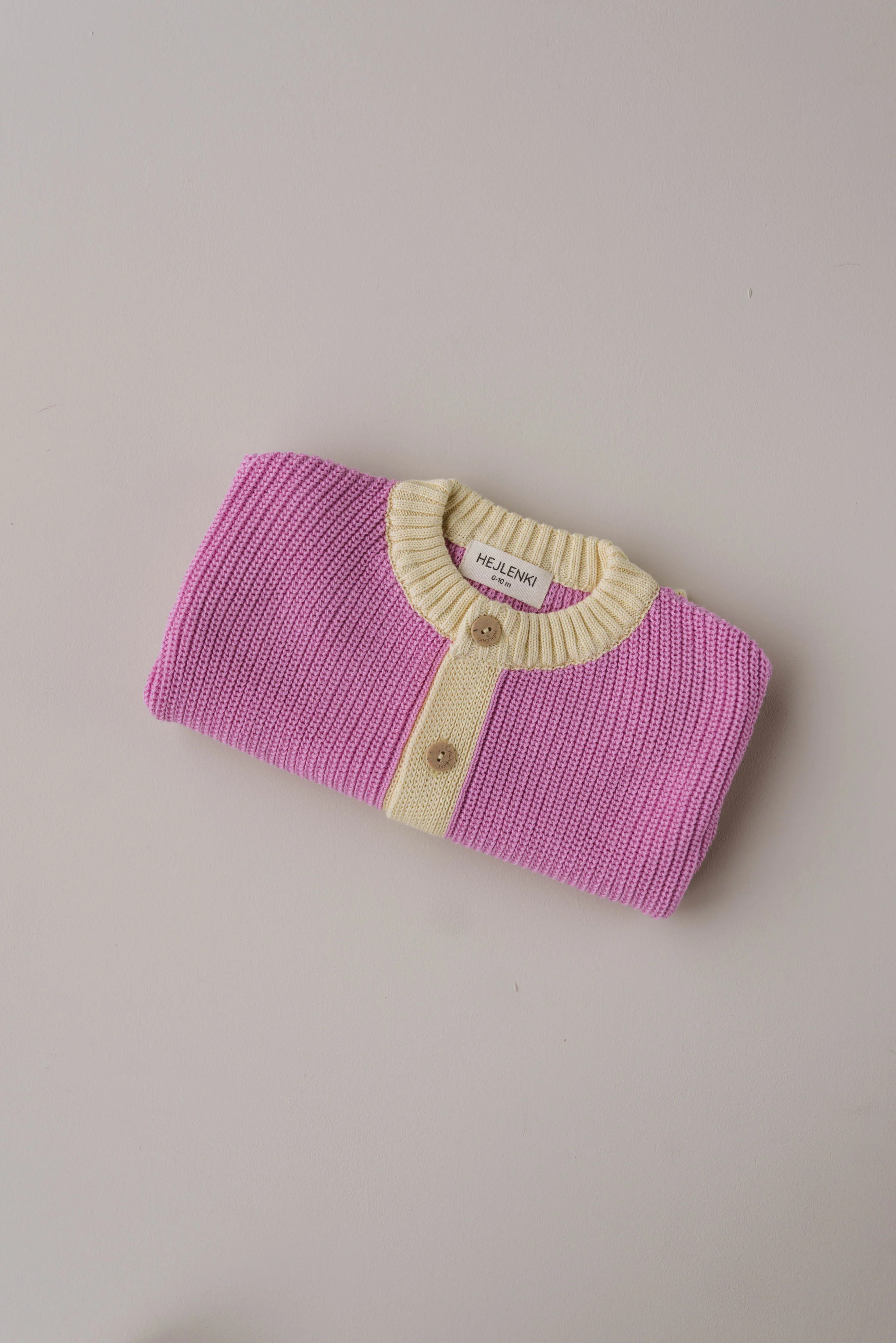 CHUNKY KNIT CARDIGAN CANDY/BUTTER - Image 10