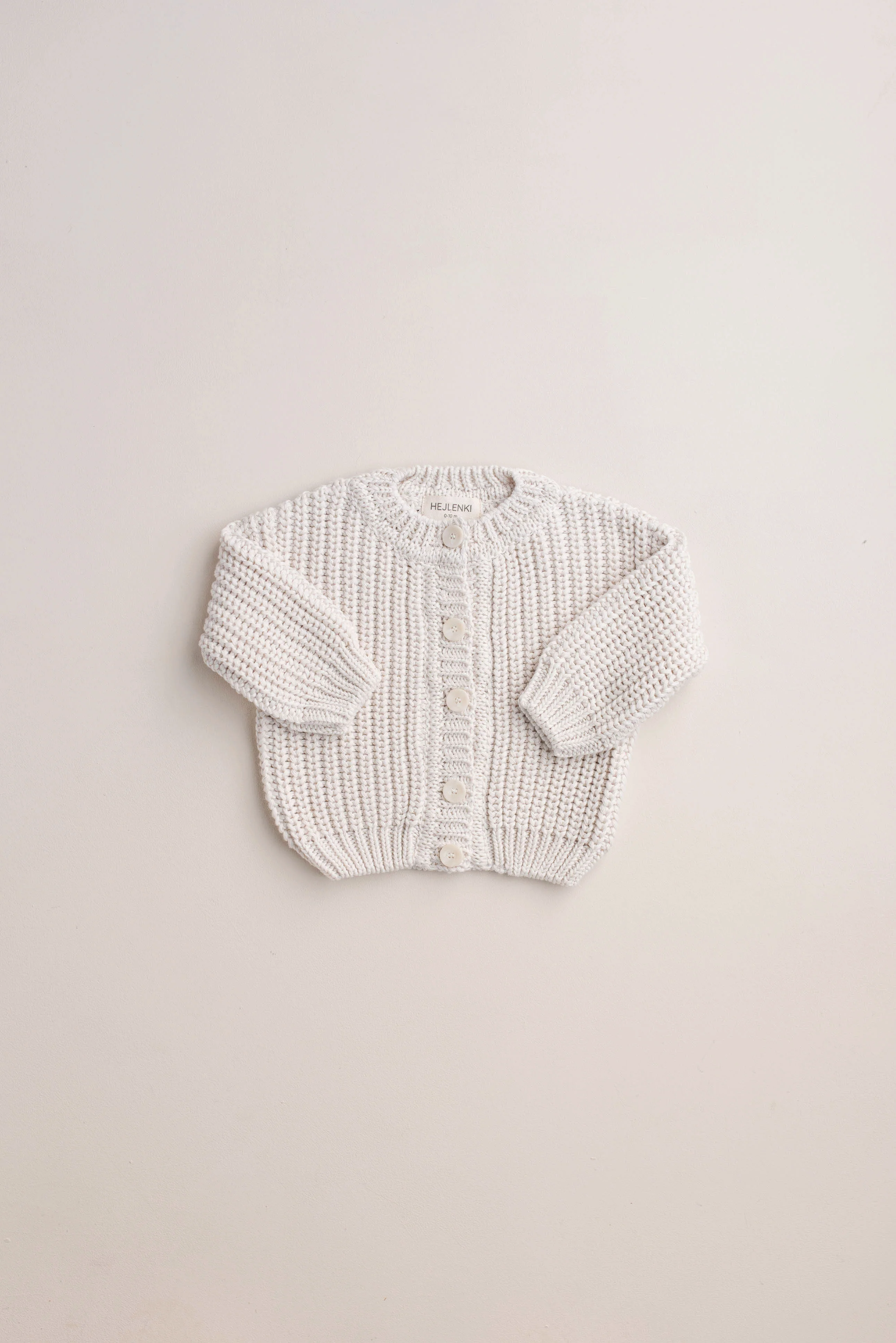 CHUNKY KNIT CARDIGAN MILKY CLOUD - Image 2