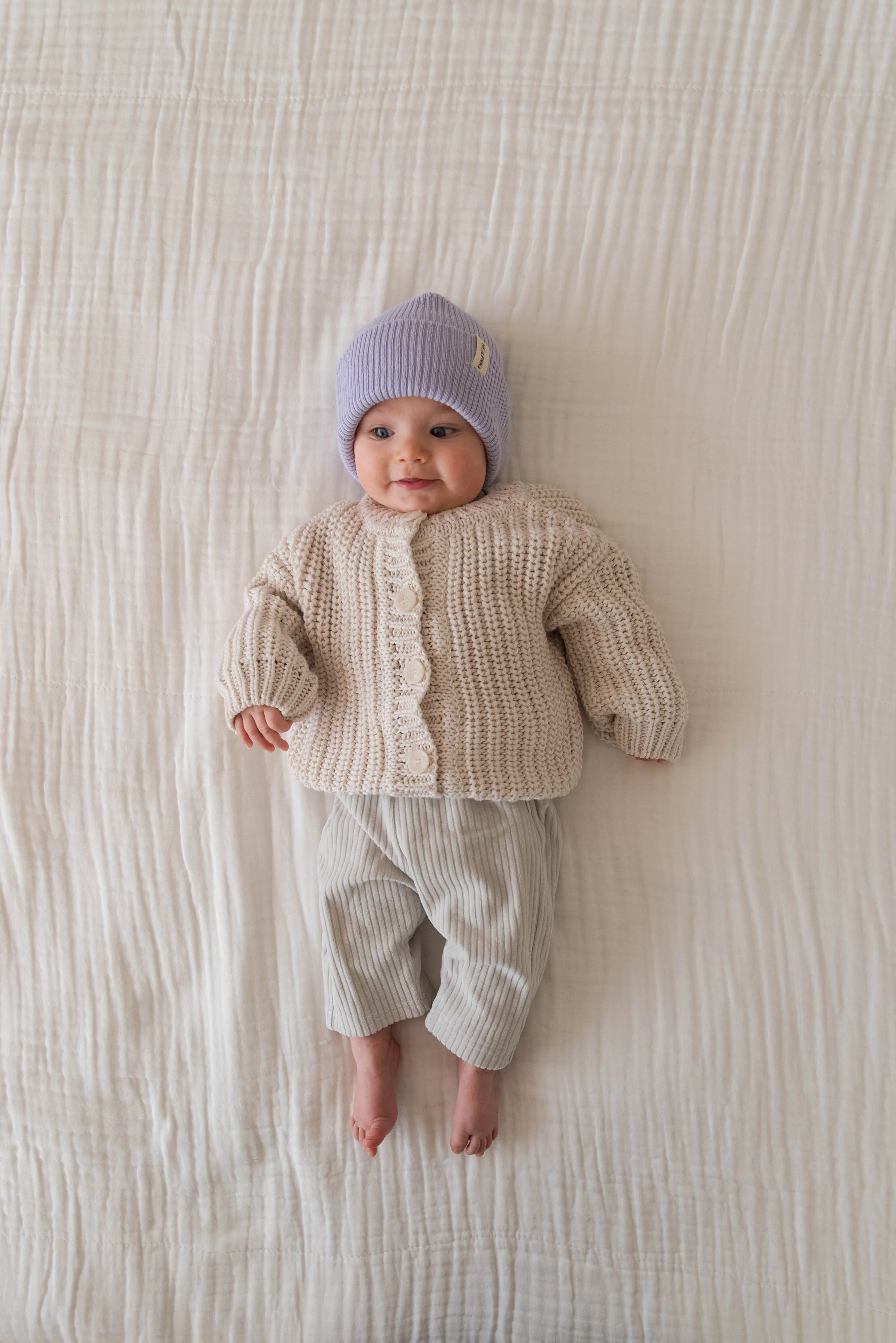 CHUNKY KNIT CARDIGAN MILKY CLOUD - Image 4