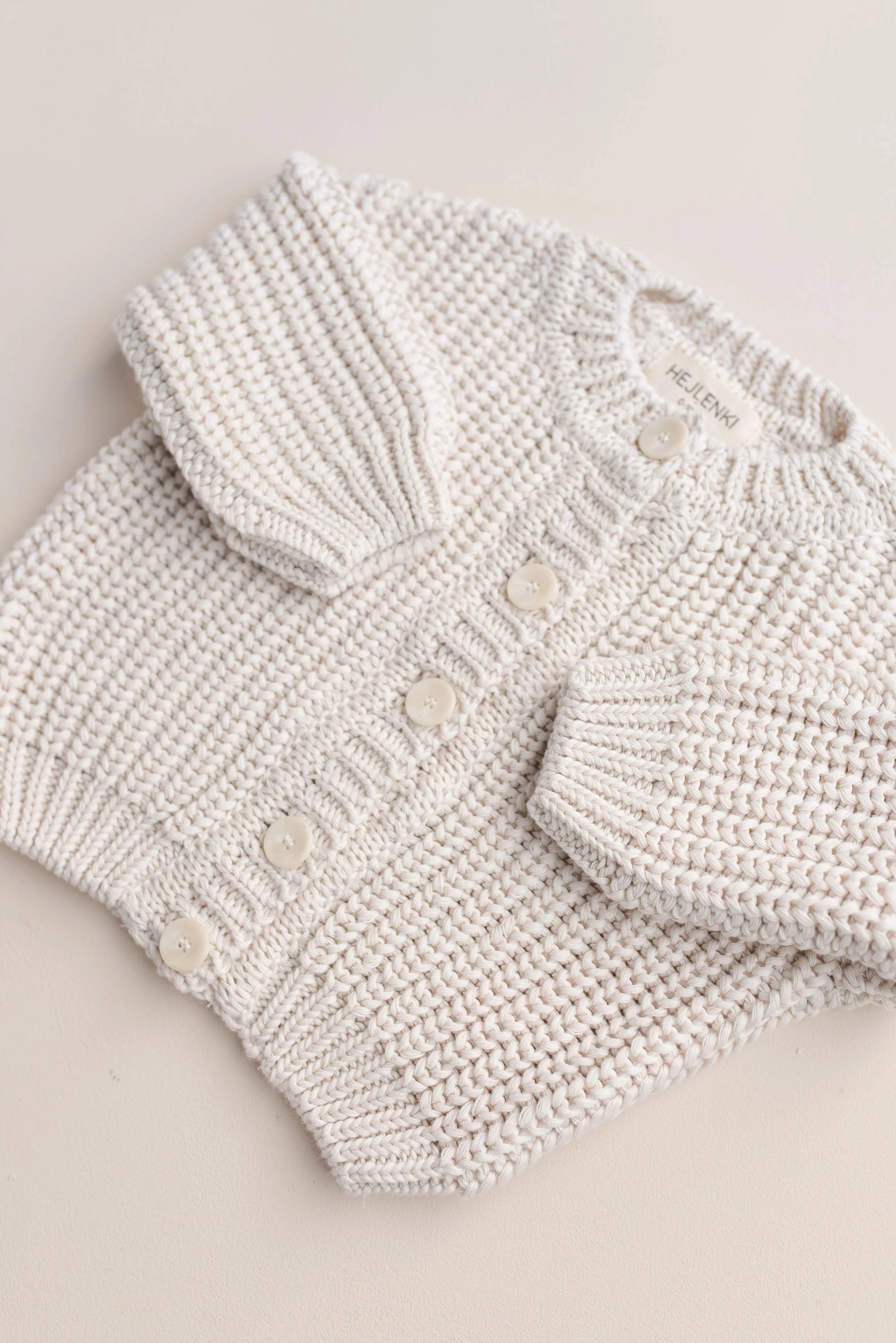 CHUNKY KNIT CARDIGAN MILKY CLOUD - Image 8