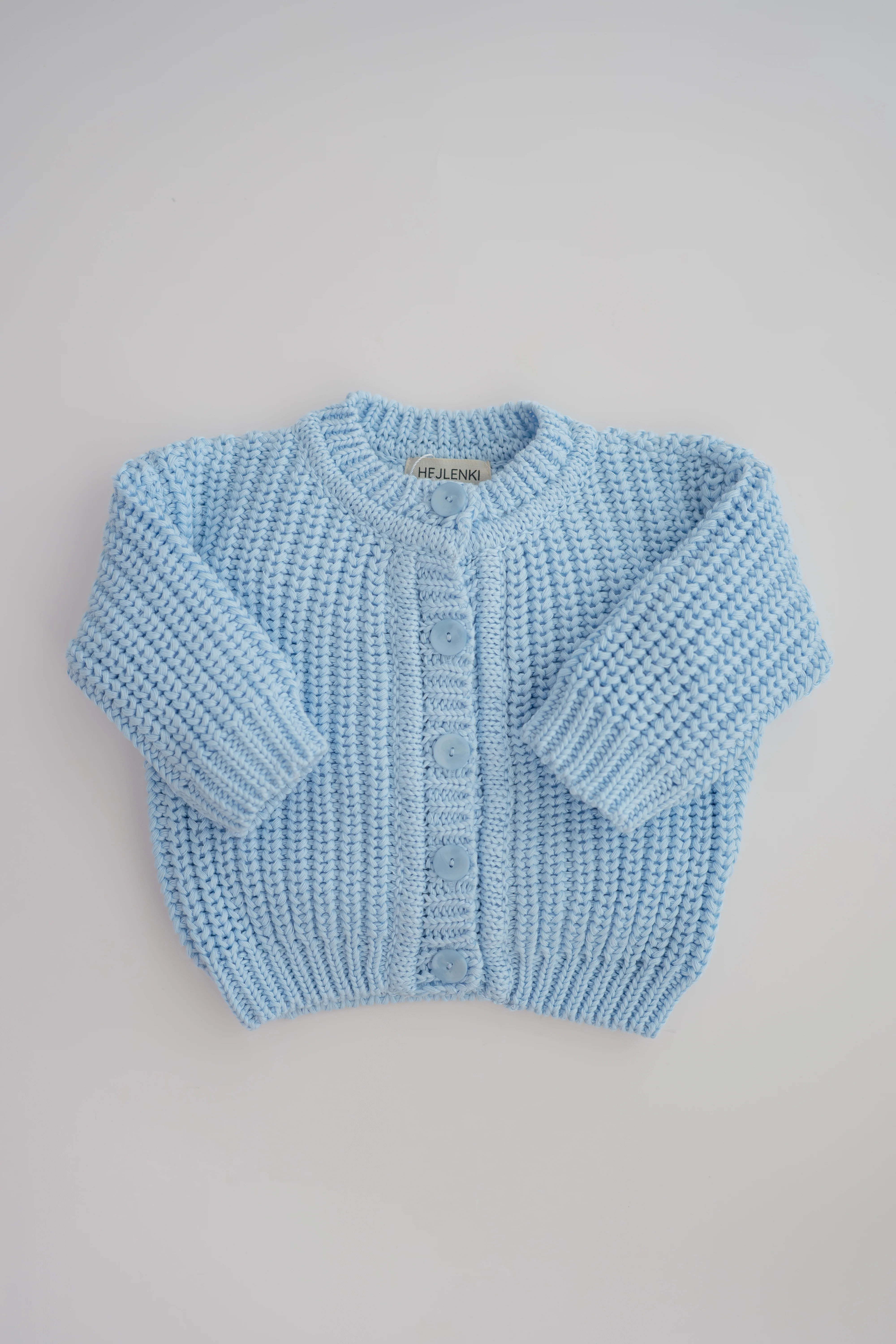 CHUNKY KNIT CARDIGAN MORNING POOL