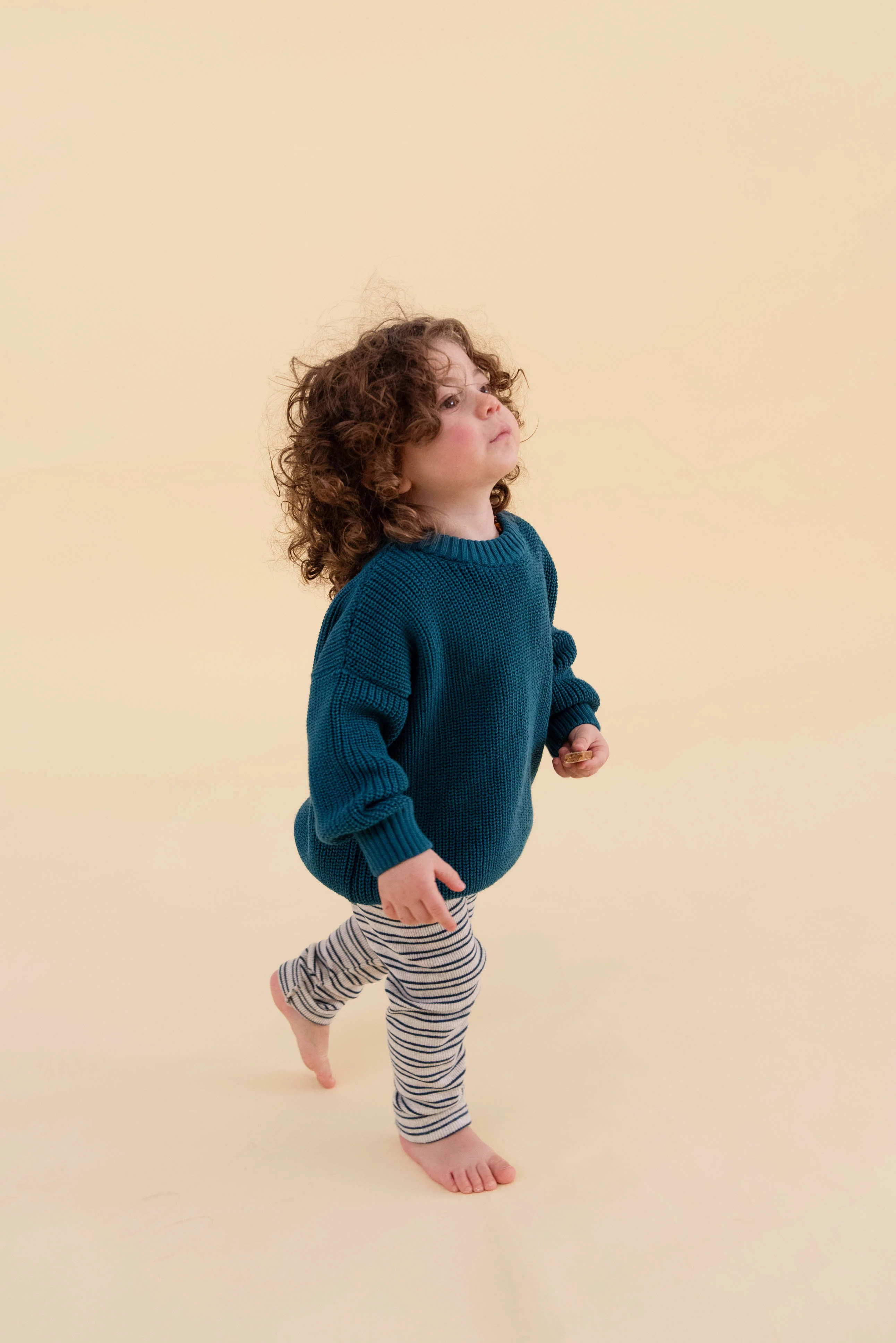 CHUNKY KNIT PULLI BERRY TEAL - Image 2