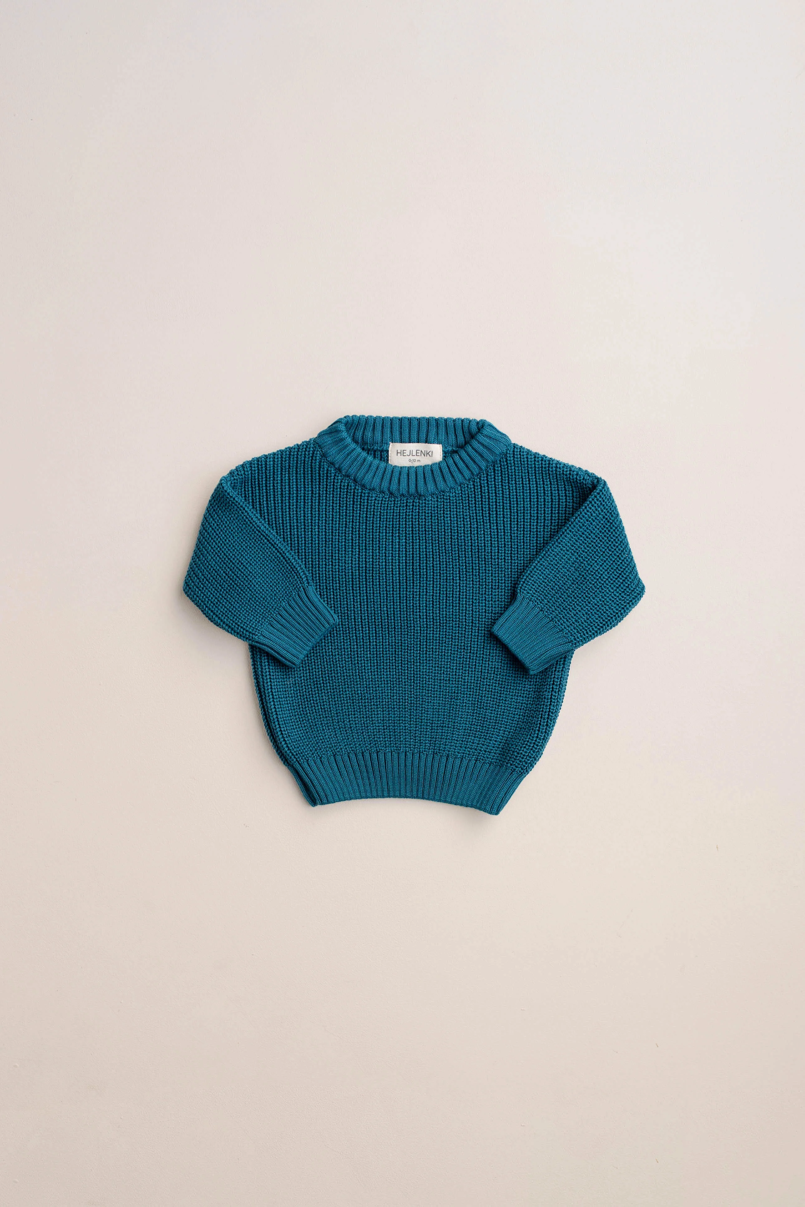 CHUNKY KNIT PULLI BERRY TEAL - Image 3