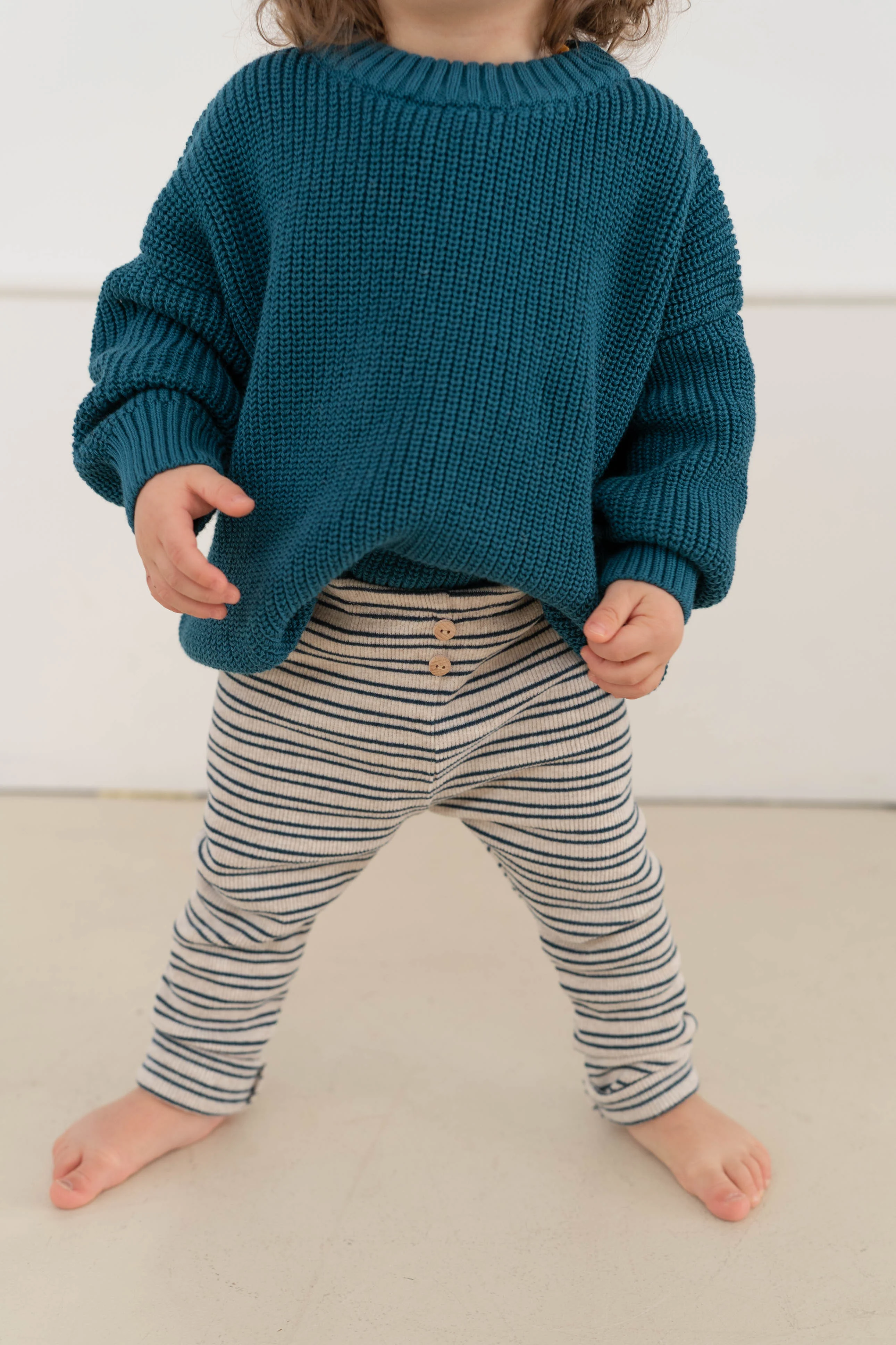 CHUNKY KNIT PULLI BERRY TEAL - Image 6