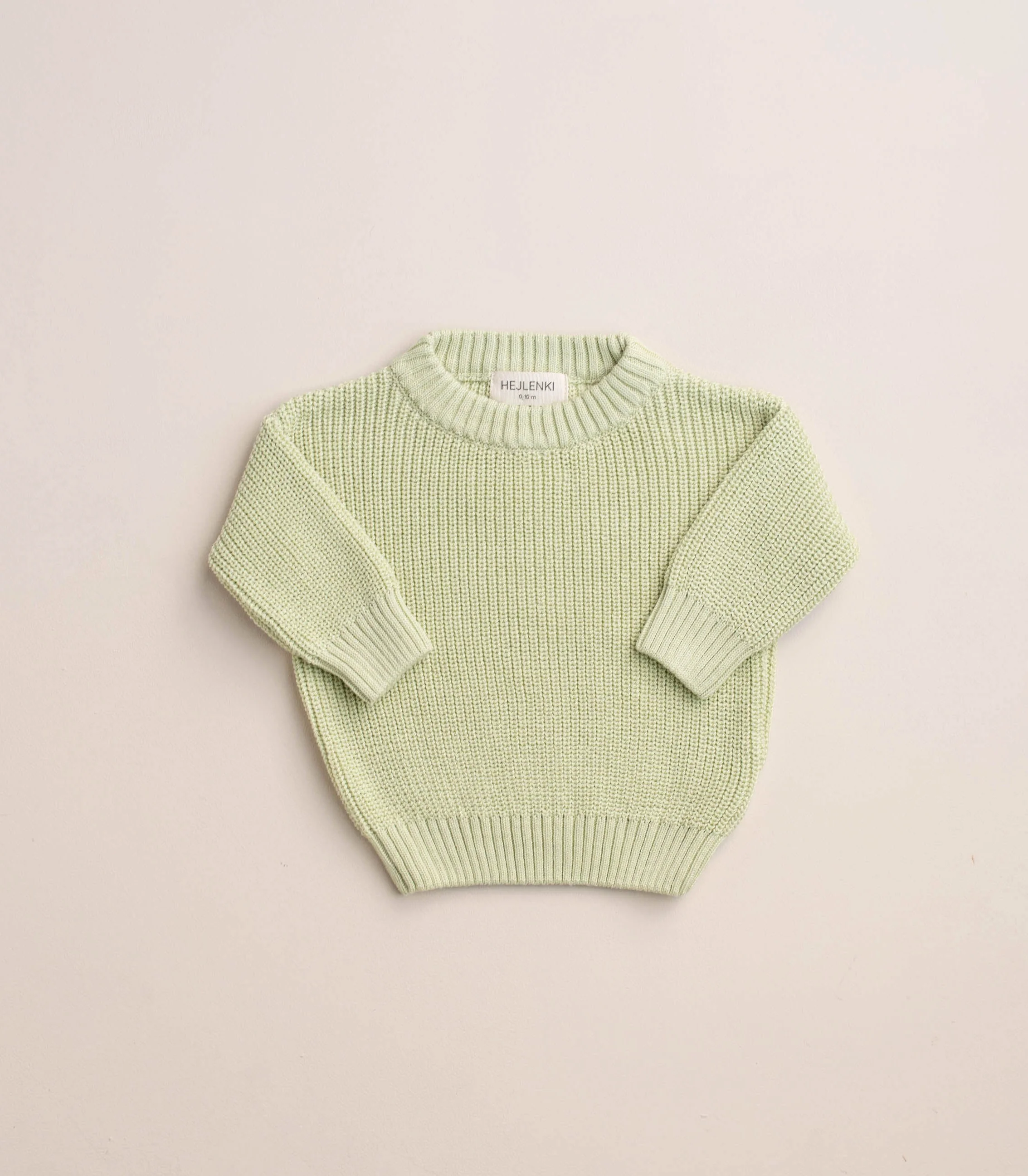 CHUNKY KNIT PULLI MATCHA MILK