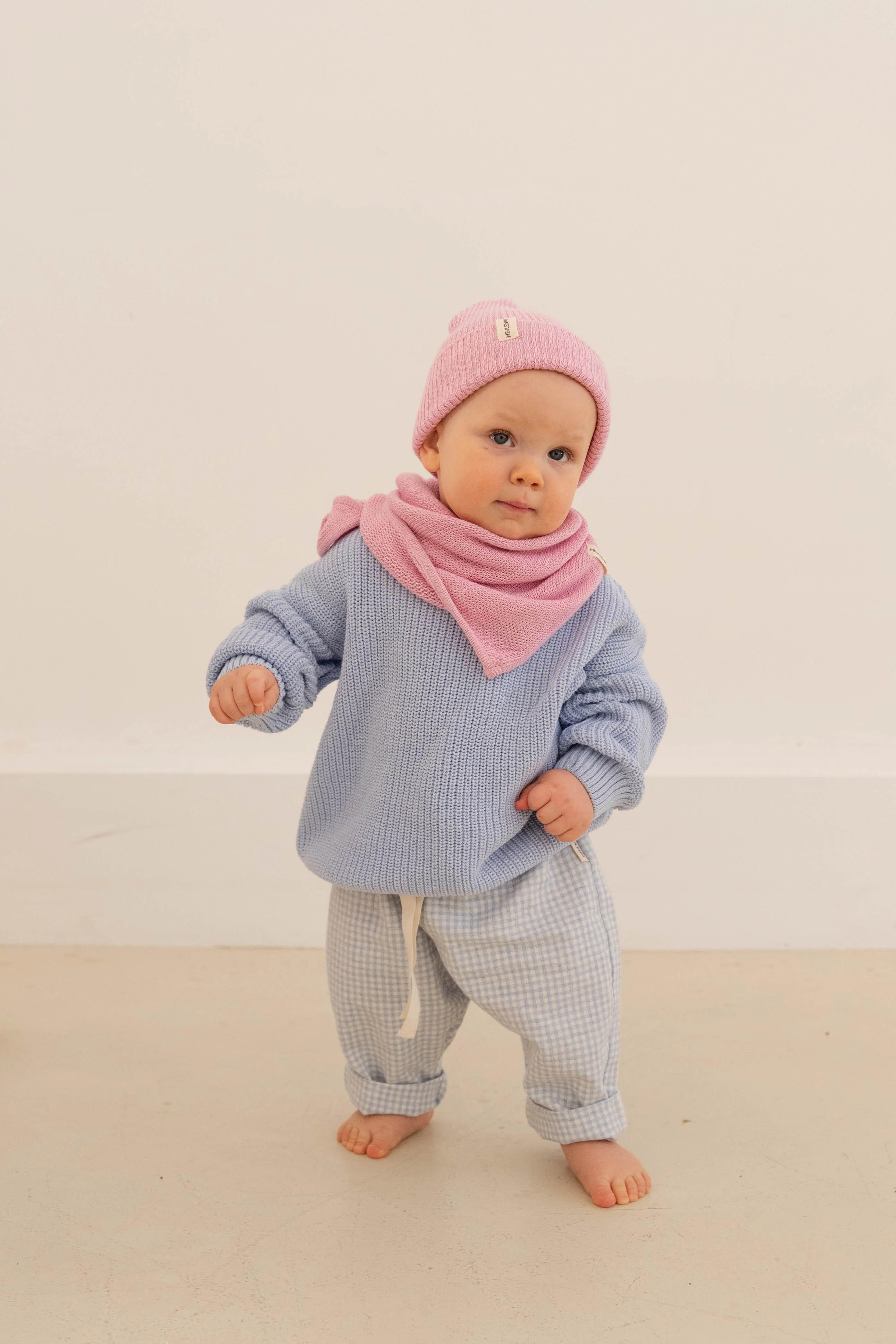 CHUNKY KNIT PULLI MILKY BLUE - Image 4
