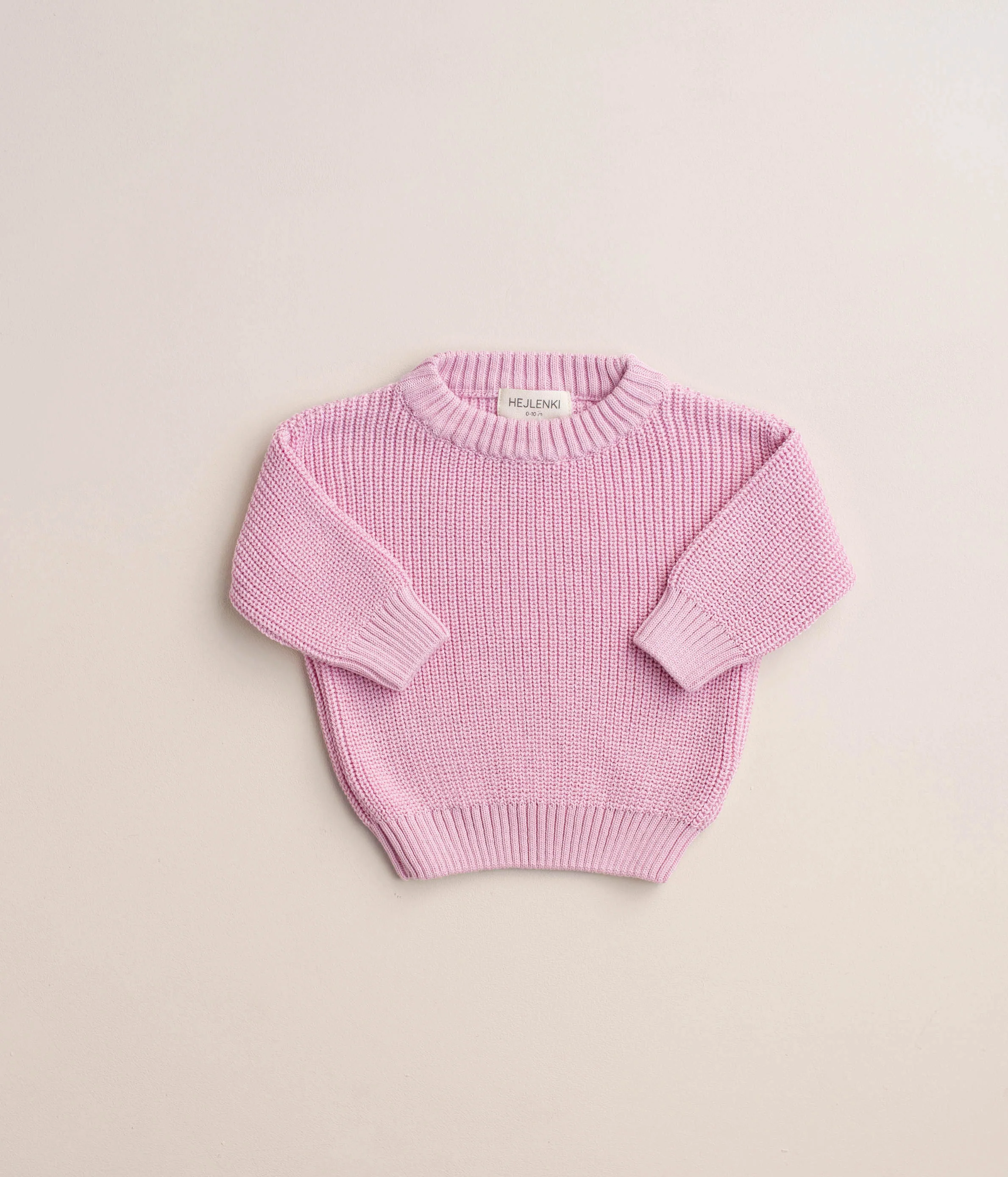 CHUNKY KNIT PULLI STRAWBERRY MILKSHAKE
