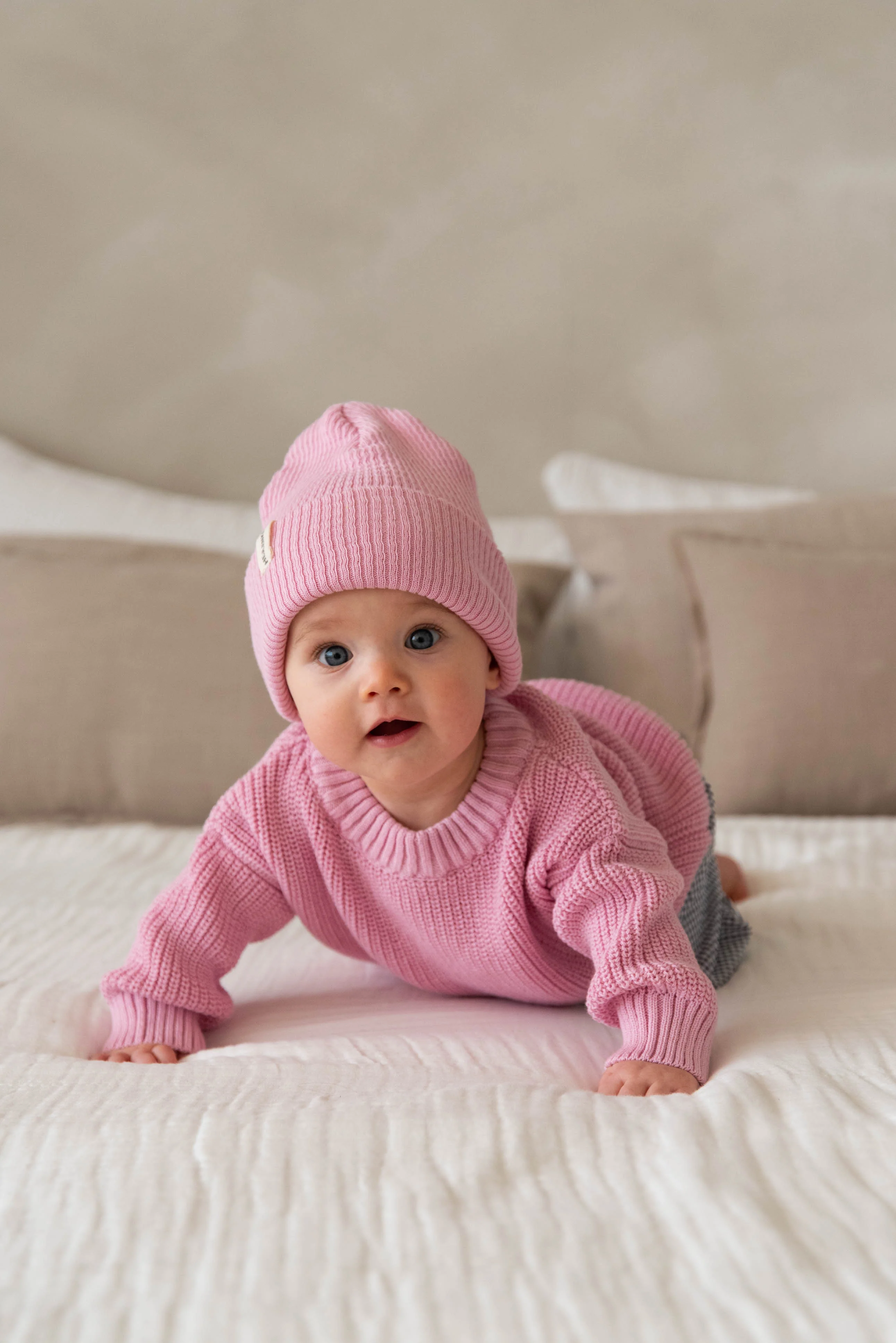CHUNKY KNIT PULLI STRAWBERRY MILKSHAKE - Image 3