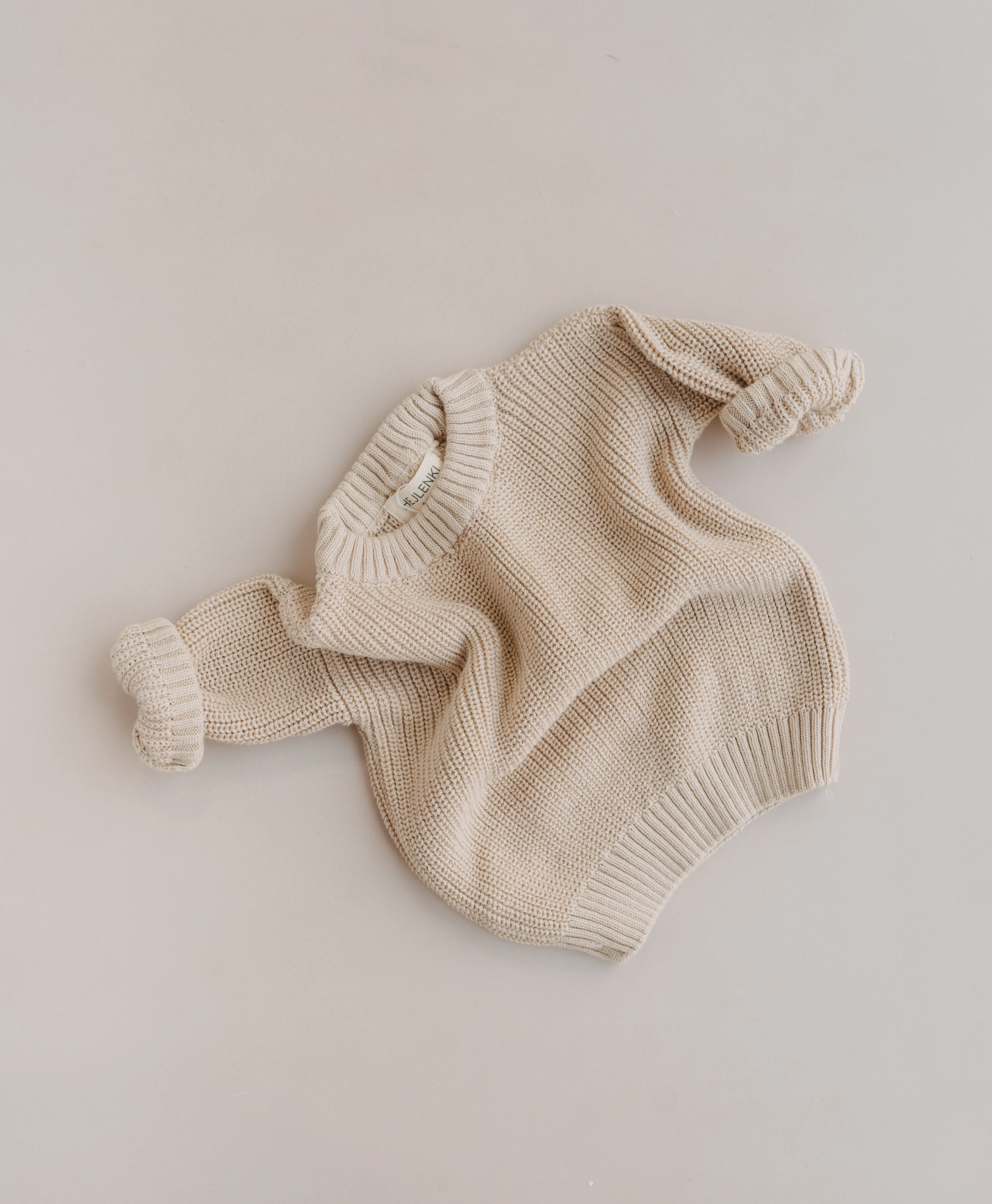 CHUNKY KNIT PULLI WARMBEIGE