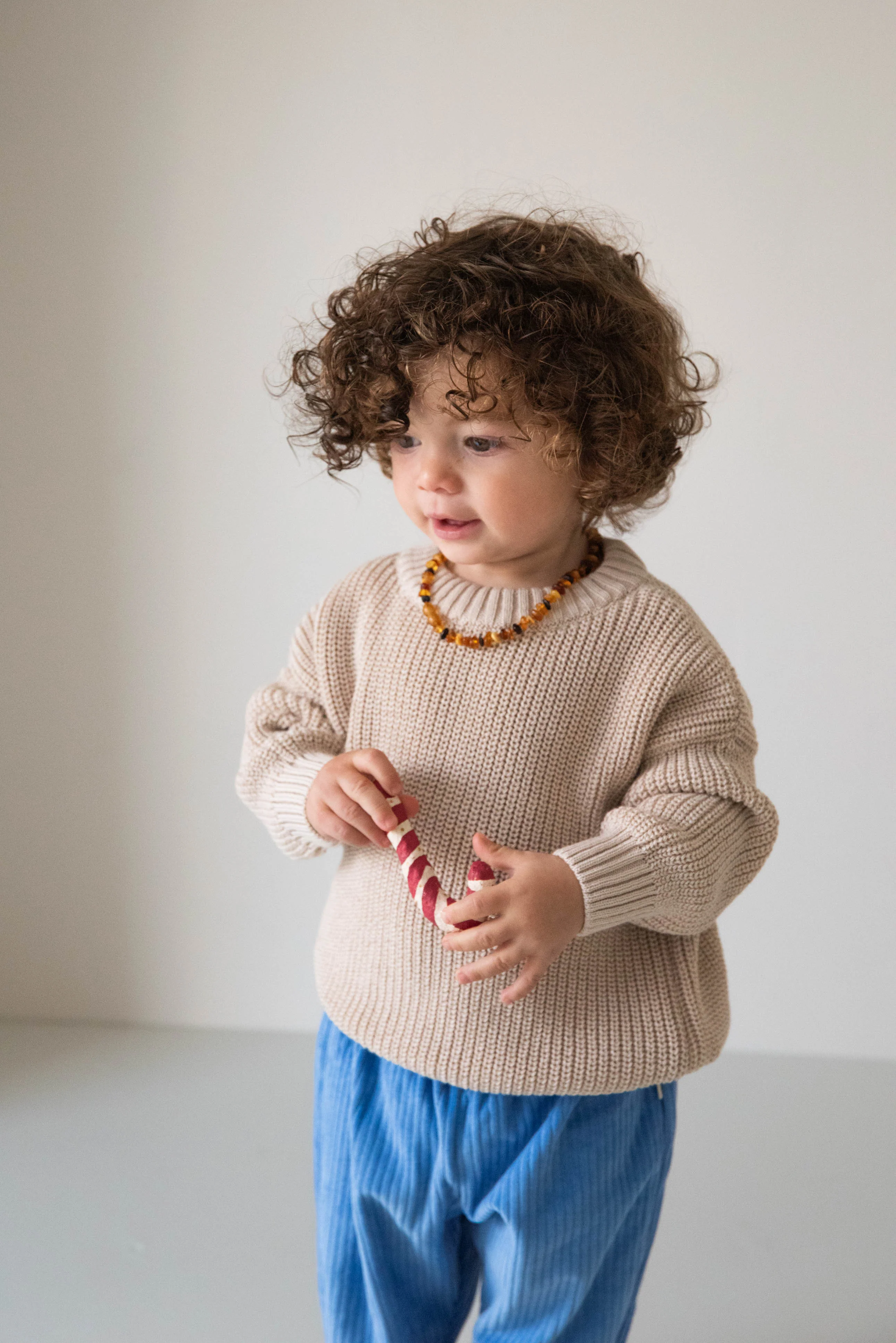 CHUNKY KNIT PULLI WARMBEIGE - Image 2