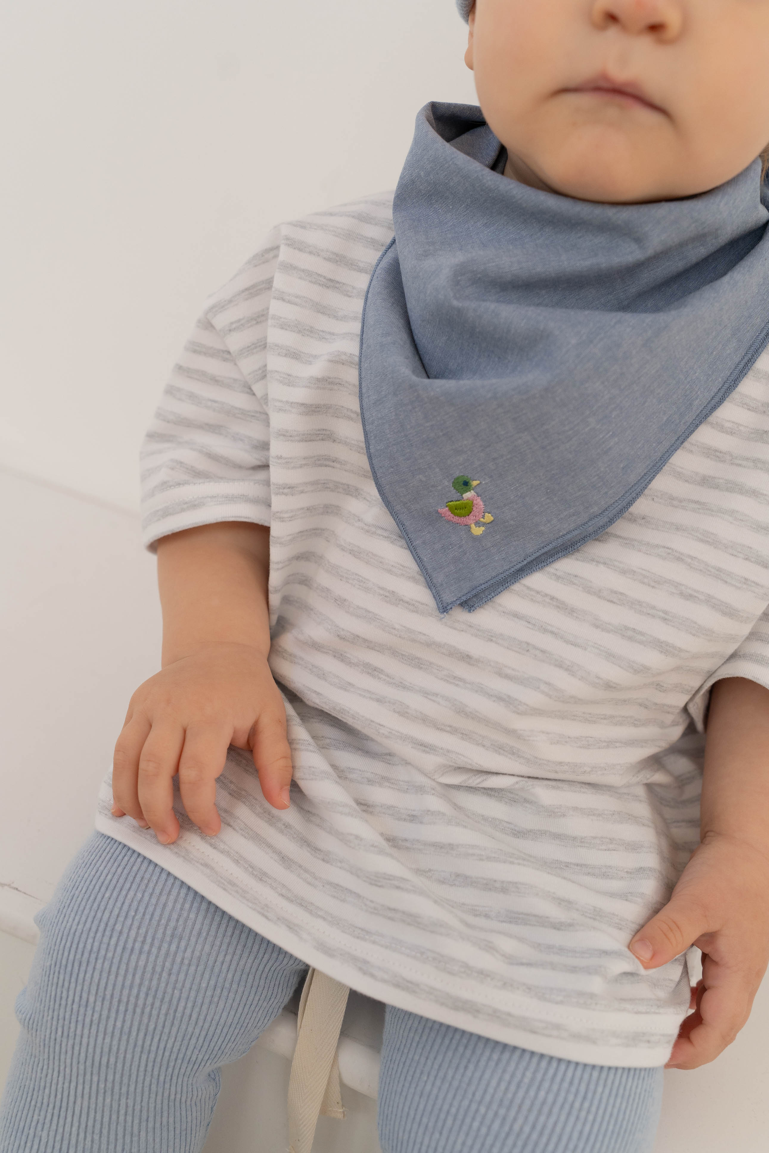 CUTIE OVERSIZE T-SHIRT STRIPED GREY - Image 10