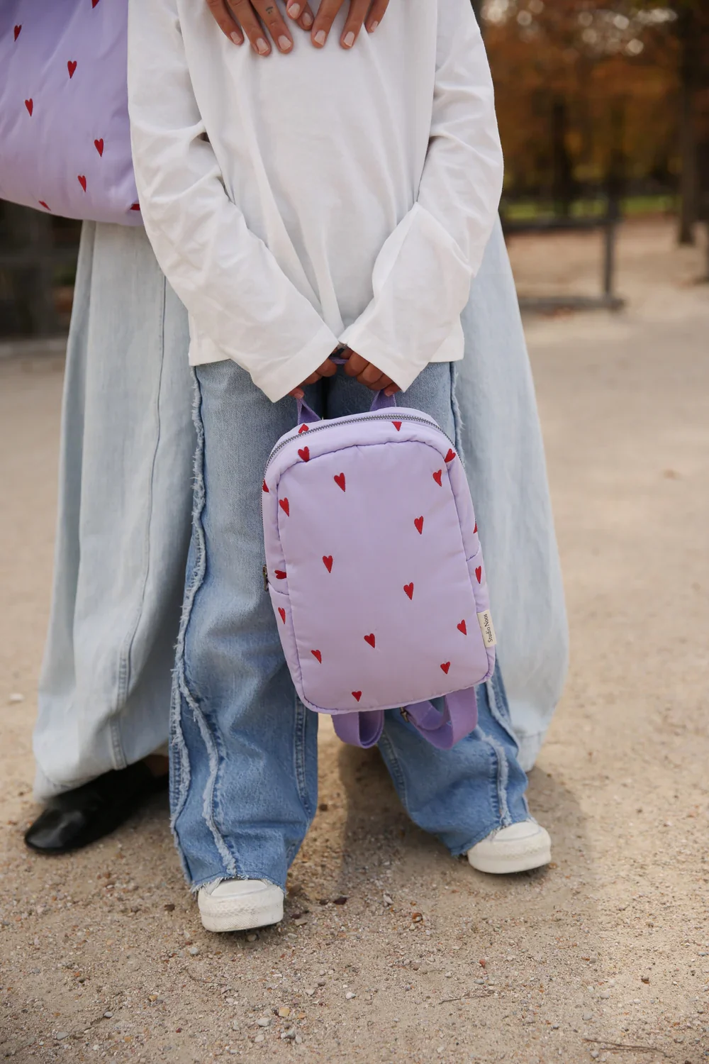 KIDS BACKPACK PURPLE HEARTS - Image 2