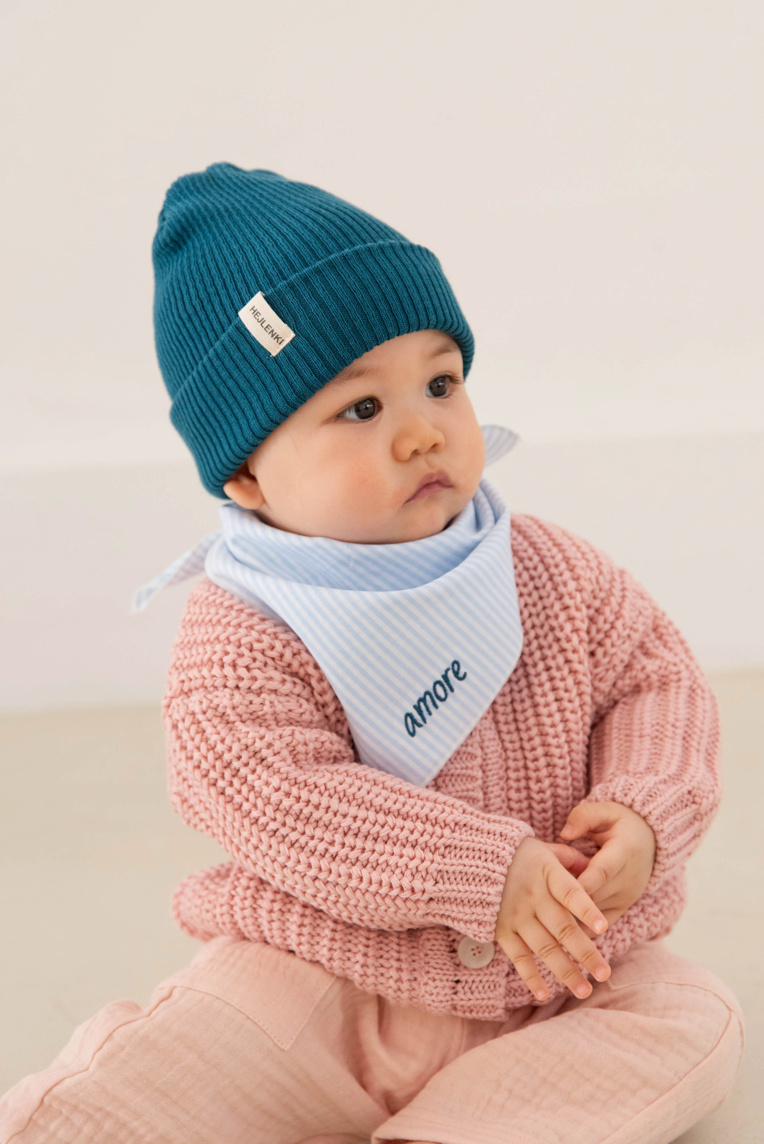 KNIT BEANIE BERRY TEAL - Image 3