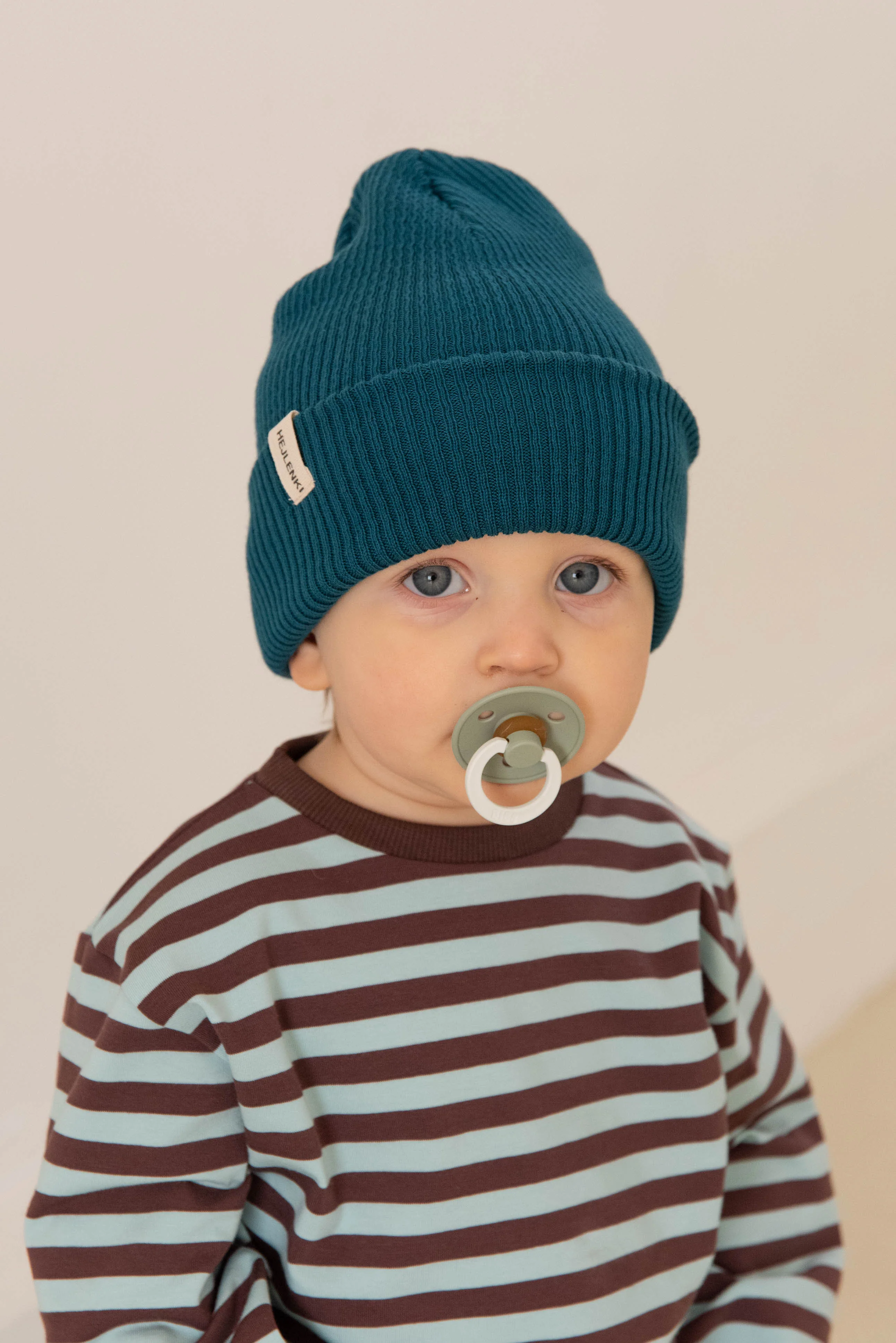 KNIT BEANIE BERRY TEAL - Image 6