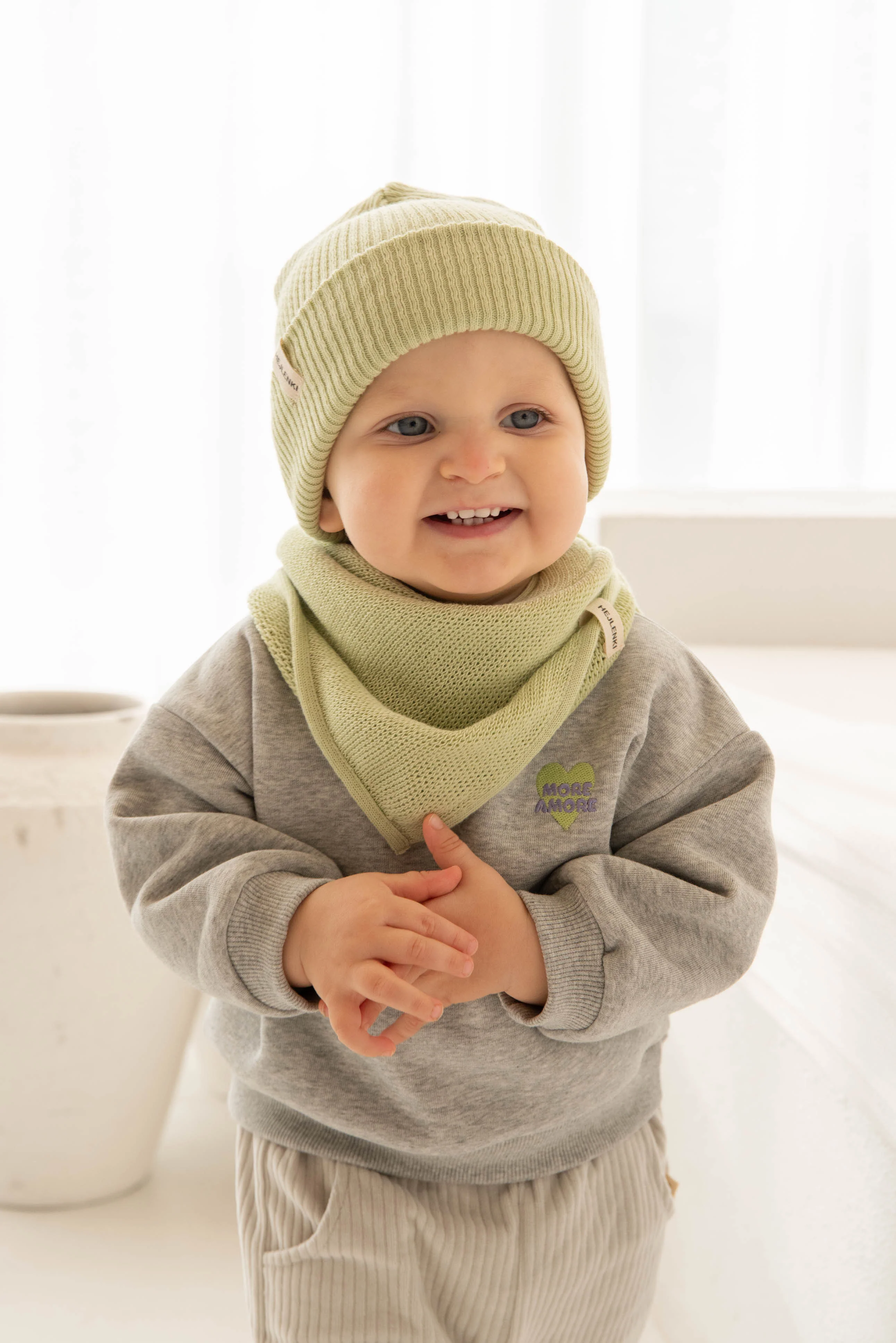 KNIT SCARF MATCHA MILK - Image 2
