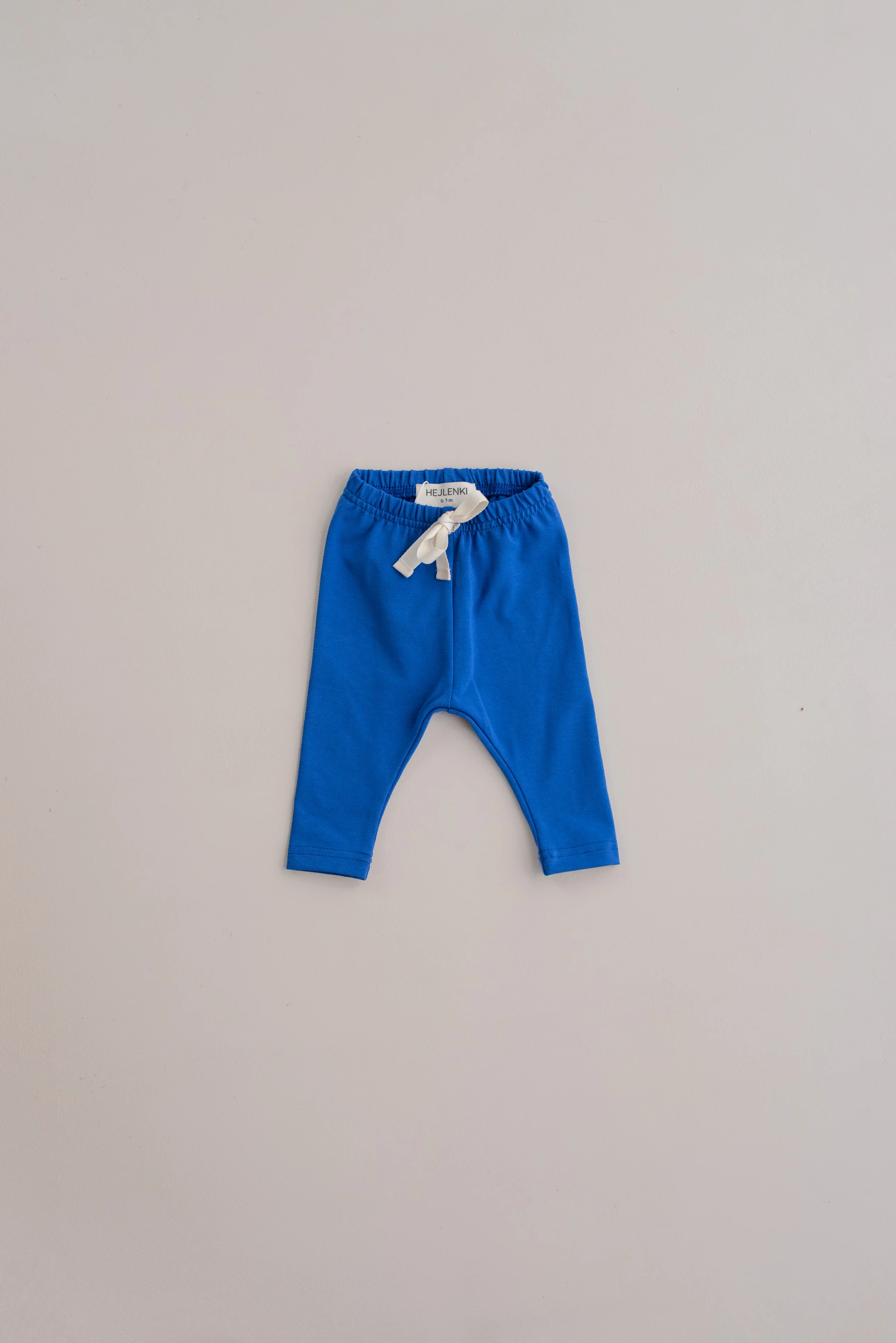 LIGHTWEIGHT COTTON LEGGINGS BLUE - Image 3