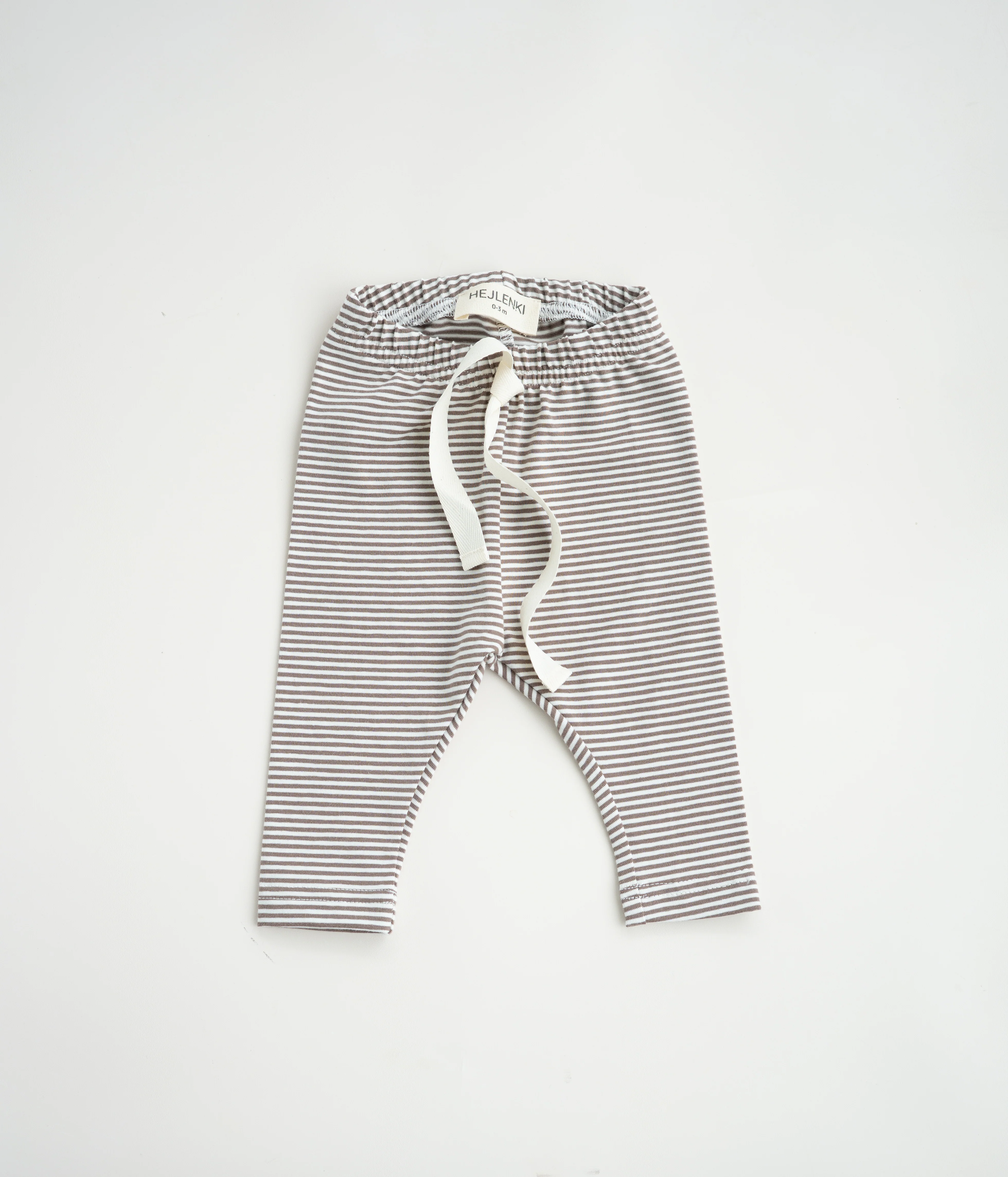 TINY STRIPED LEGGINGS CHOCO