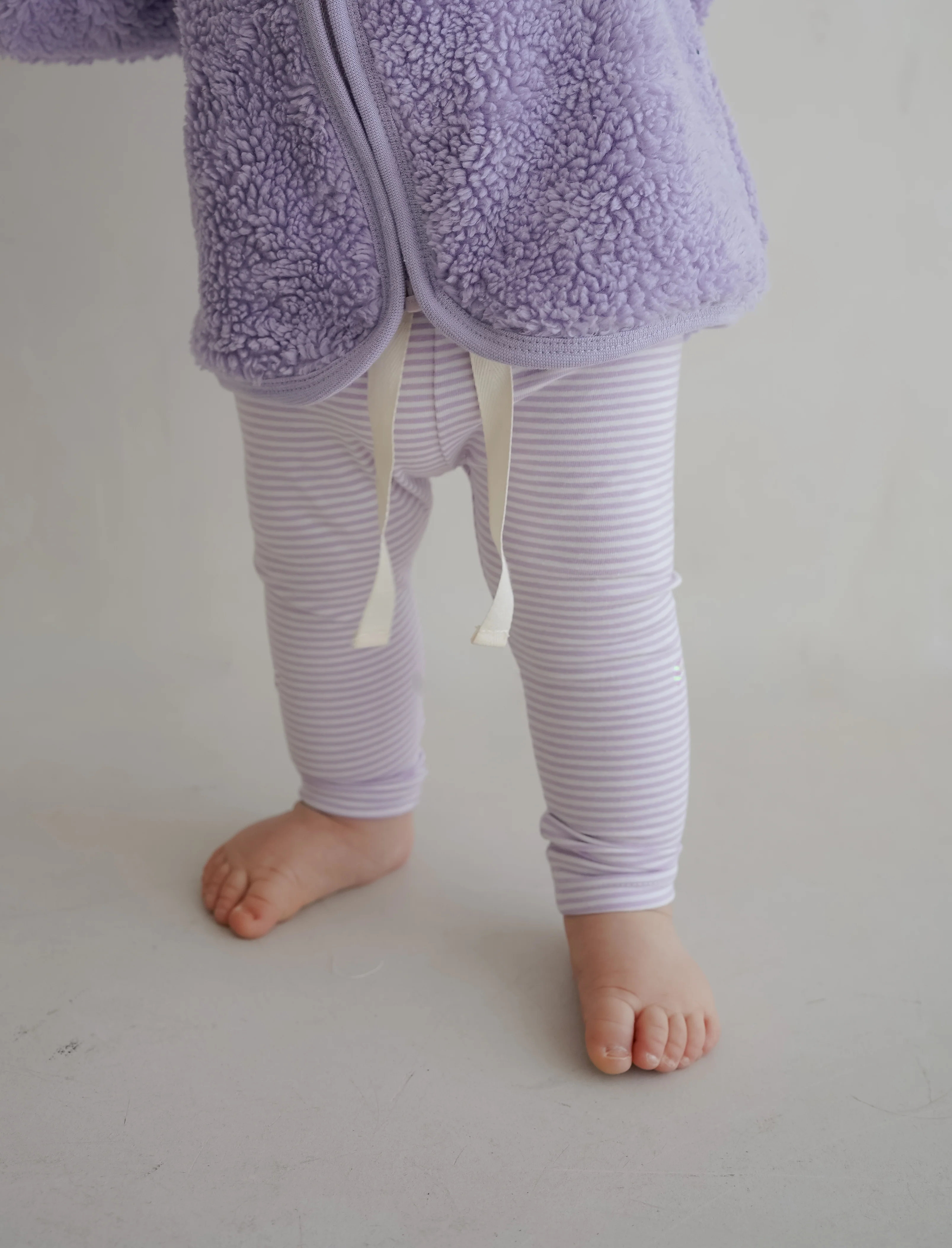 TINY STRIPED LEGGINGS LAVENDER
