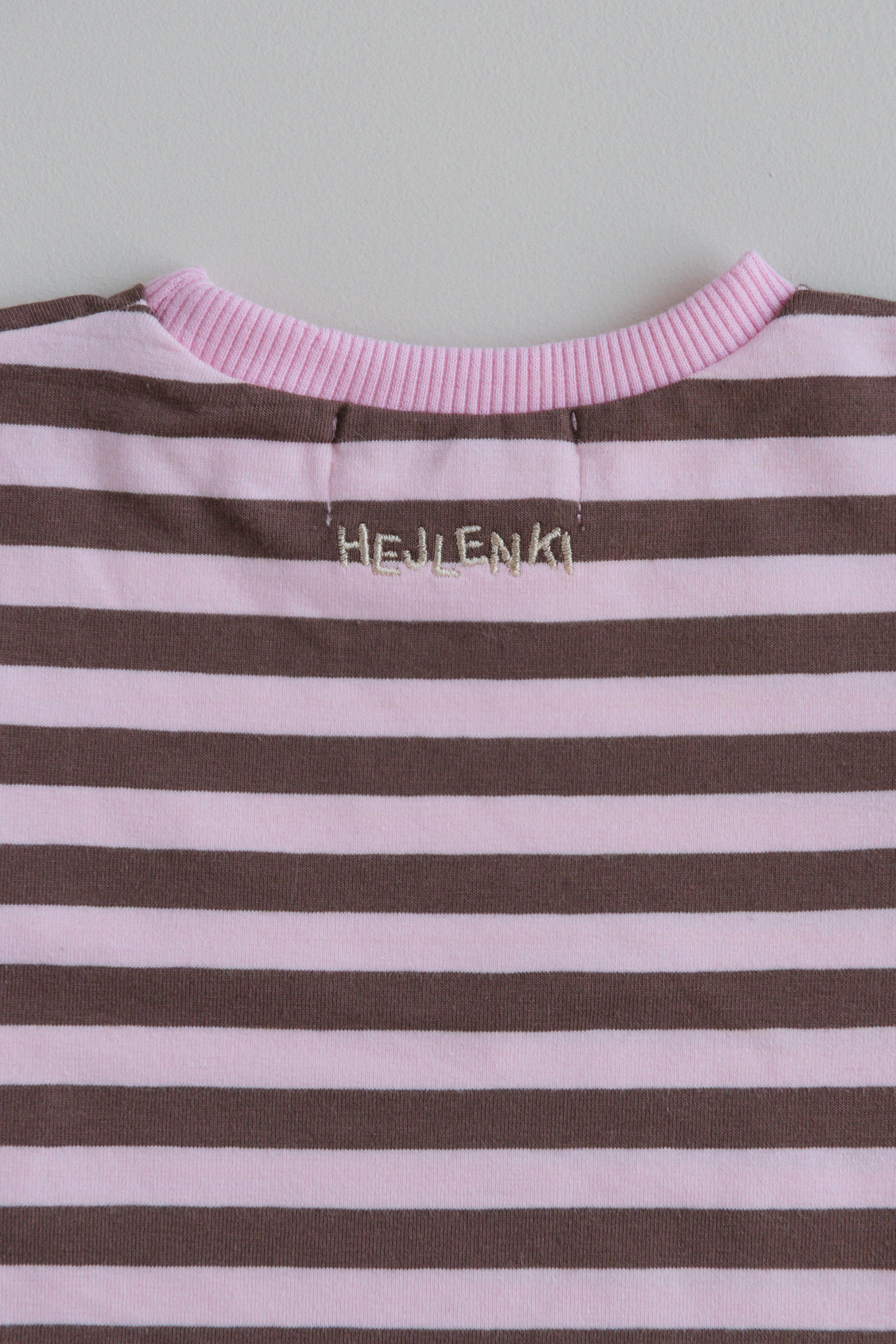 LONGSLEEVE STRIPED BLUSH/BROWN - Image 4