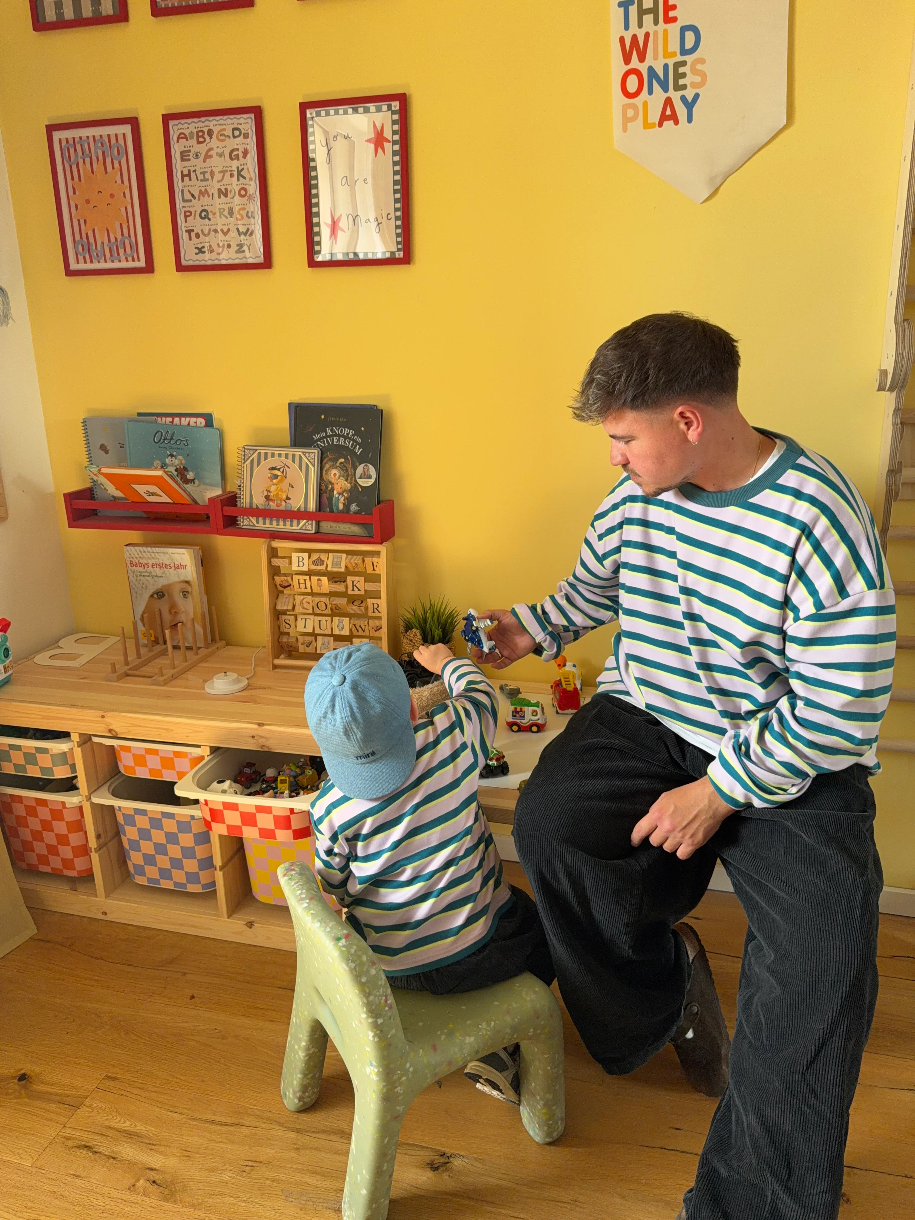 MEN OVERSIZE LONGSLEEVE BERRY STRIPED - Image 3