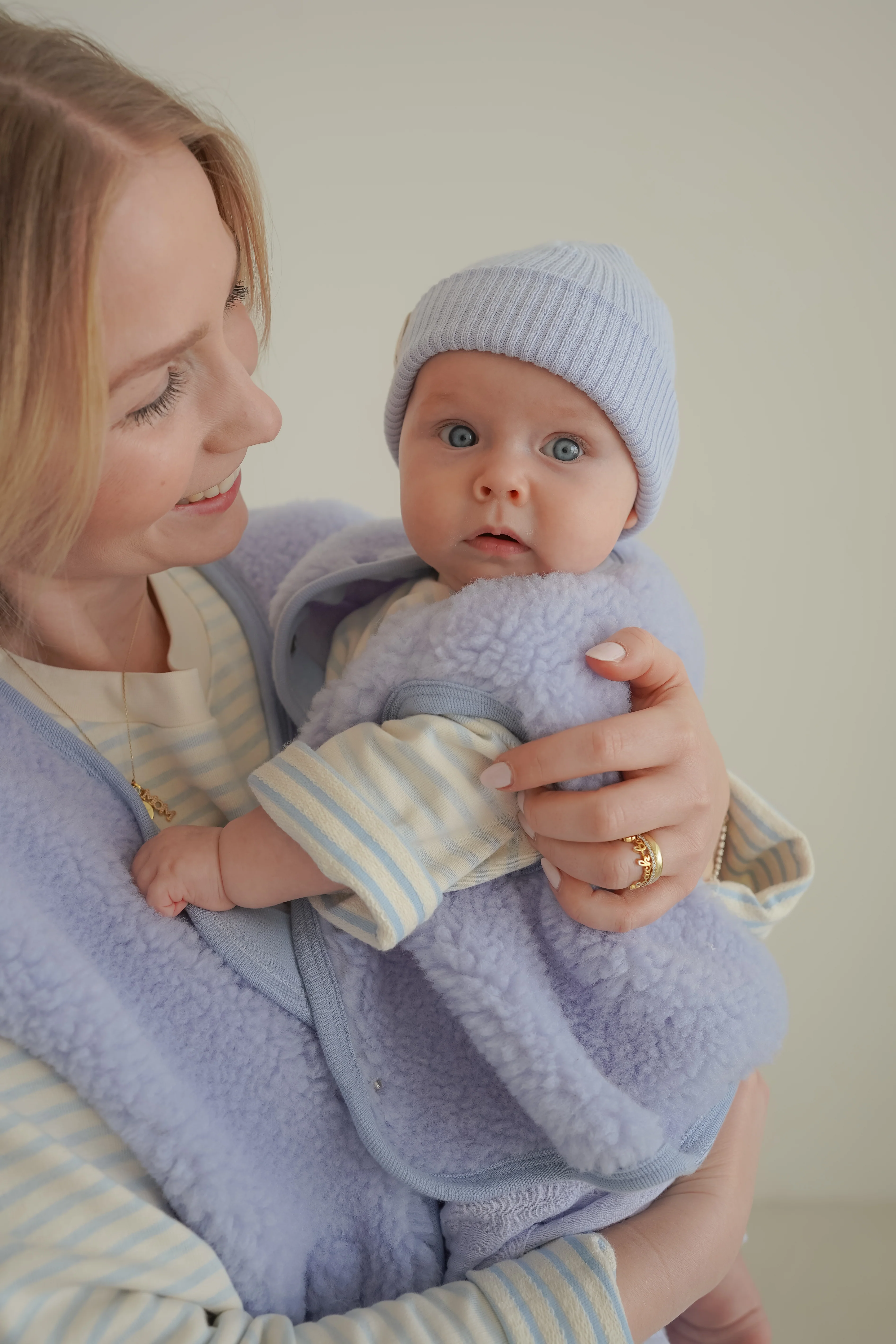 MERINO TEDDY VEST GLAZE