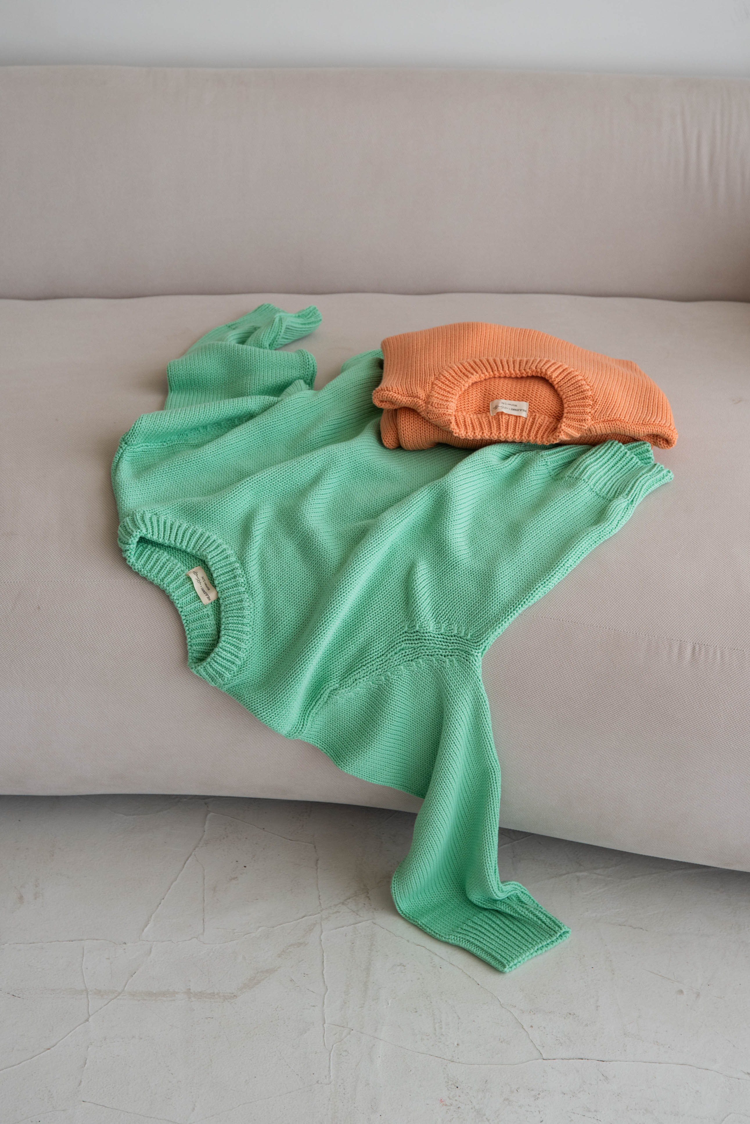 WOMEN CHUNKY KNIT PULLI APRICOT POP - Image 5