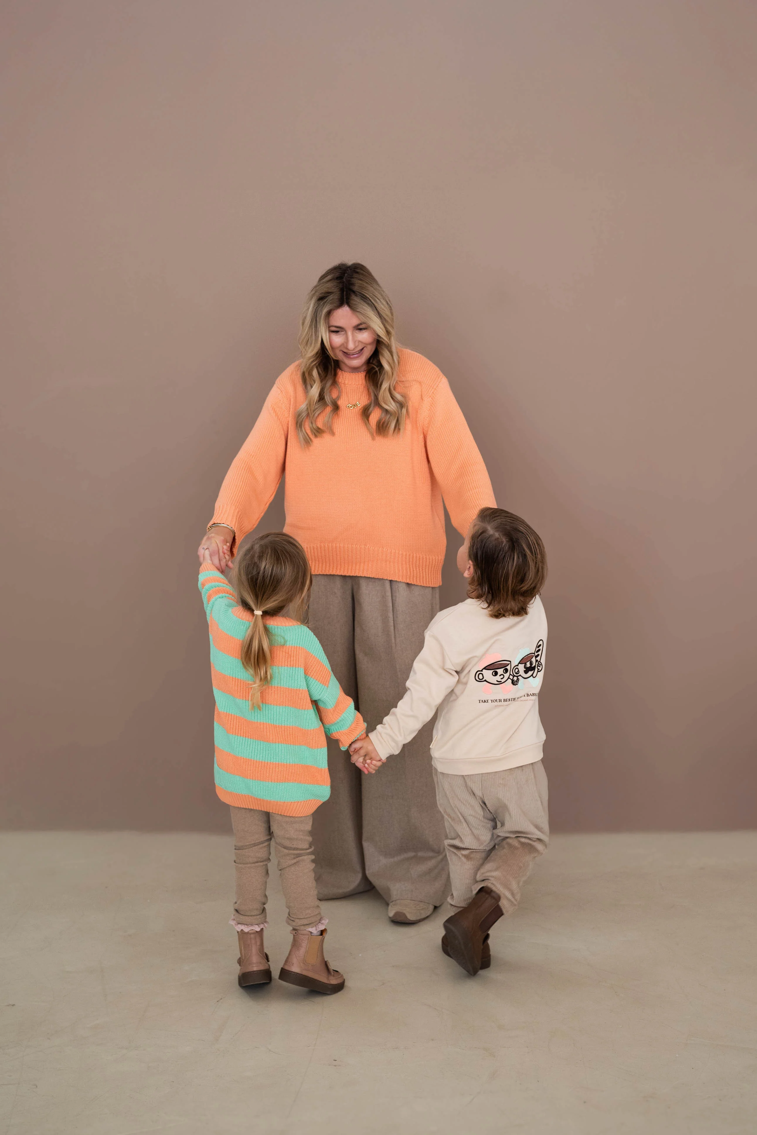 WOMEN CHUNKY KNIT PULLI APRICOT POP - Image 7