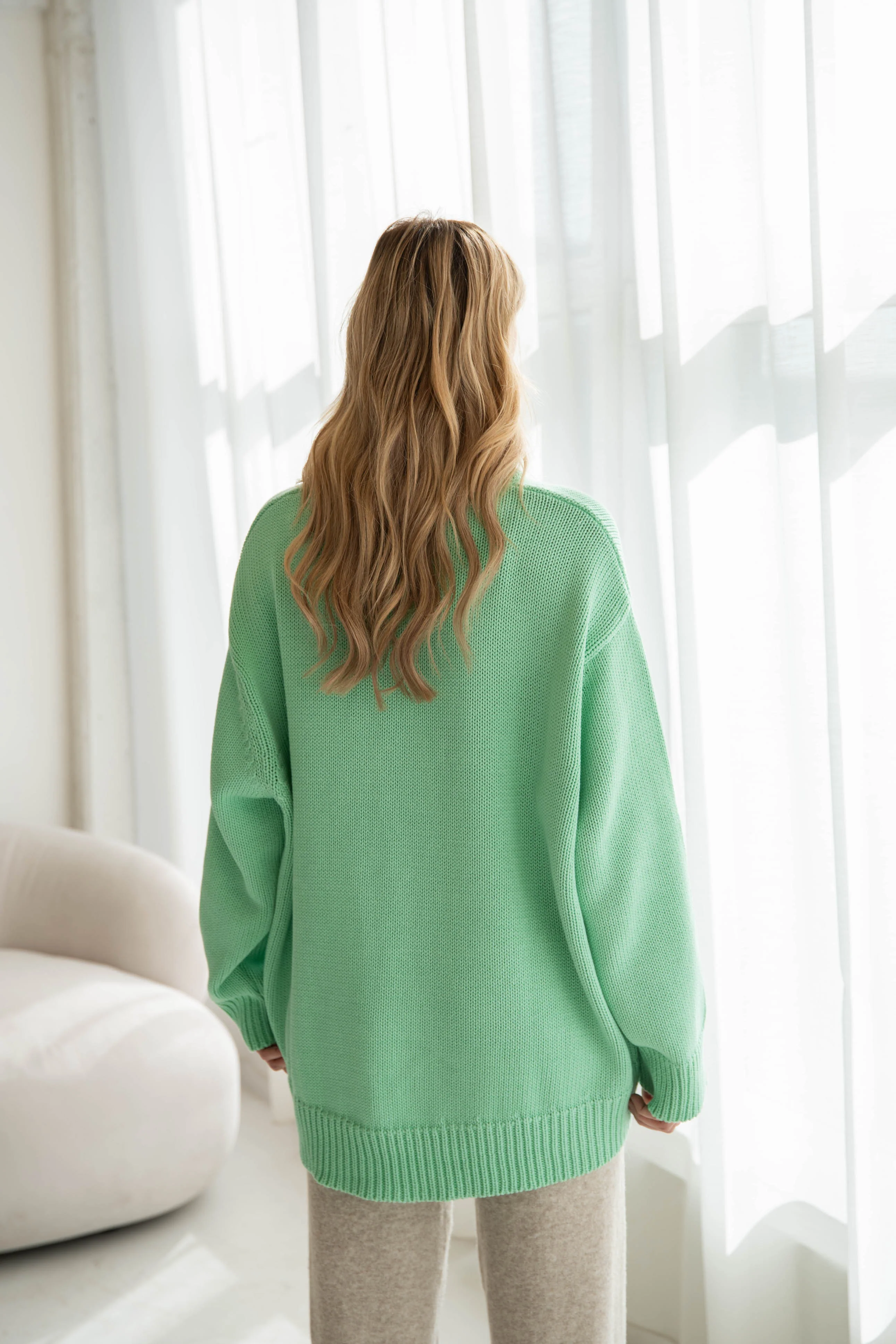 WOMEN CHUNKY KNIT PULLI COOL POP - Image 5