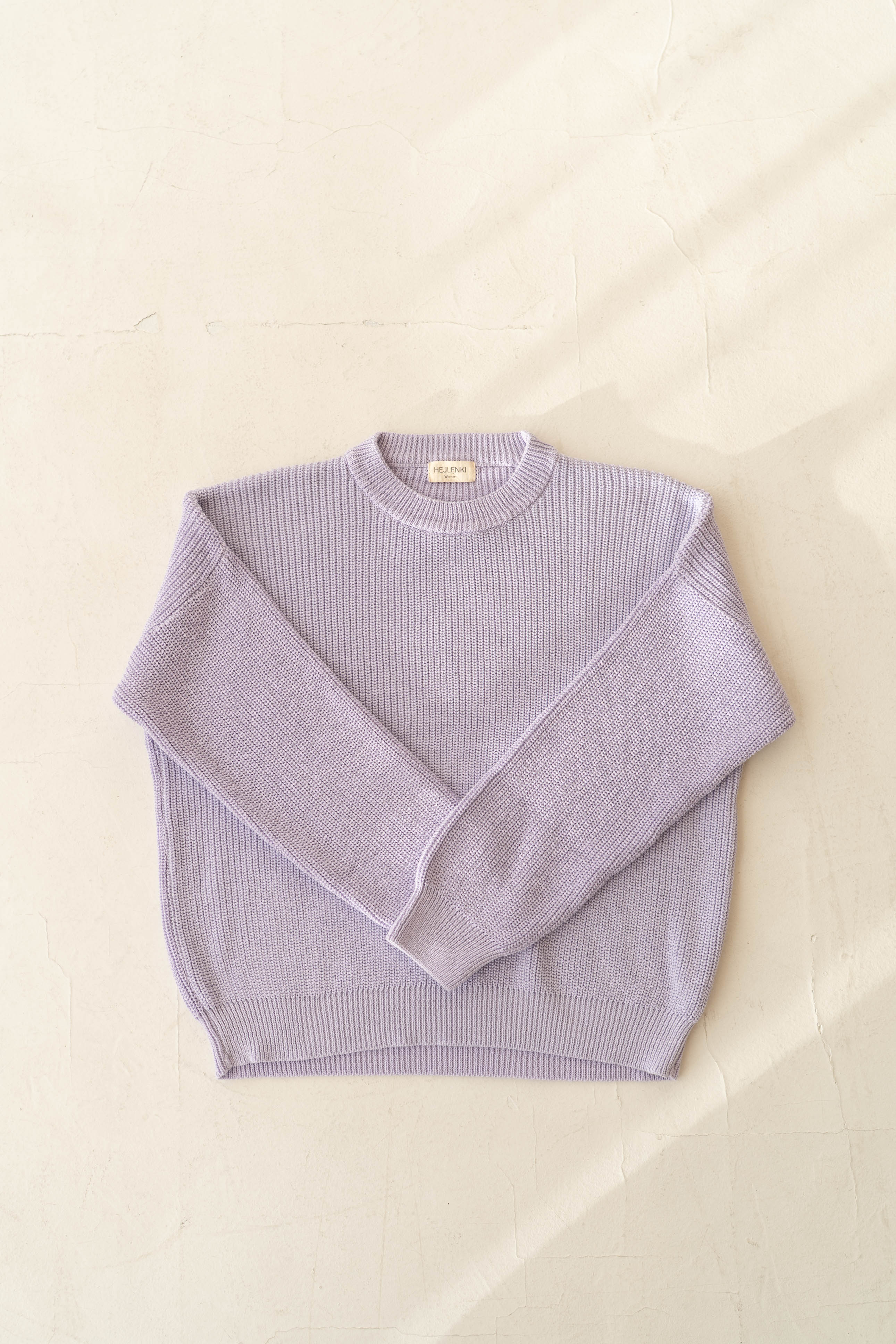 WOMEN KNIT PULLI LAVENDER CREAM - Image 5