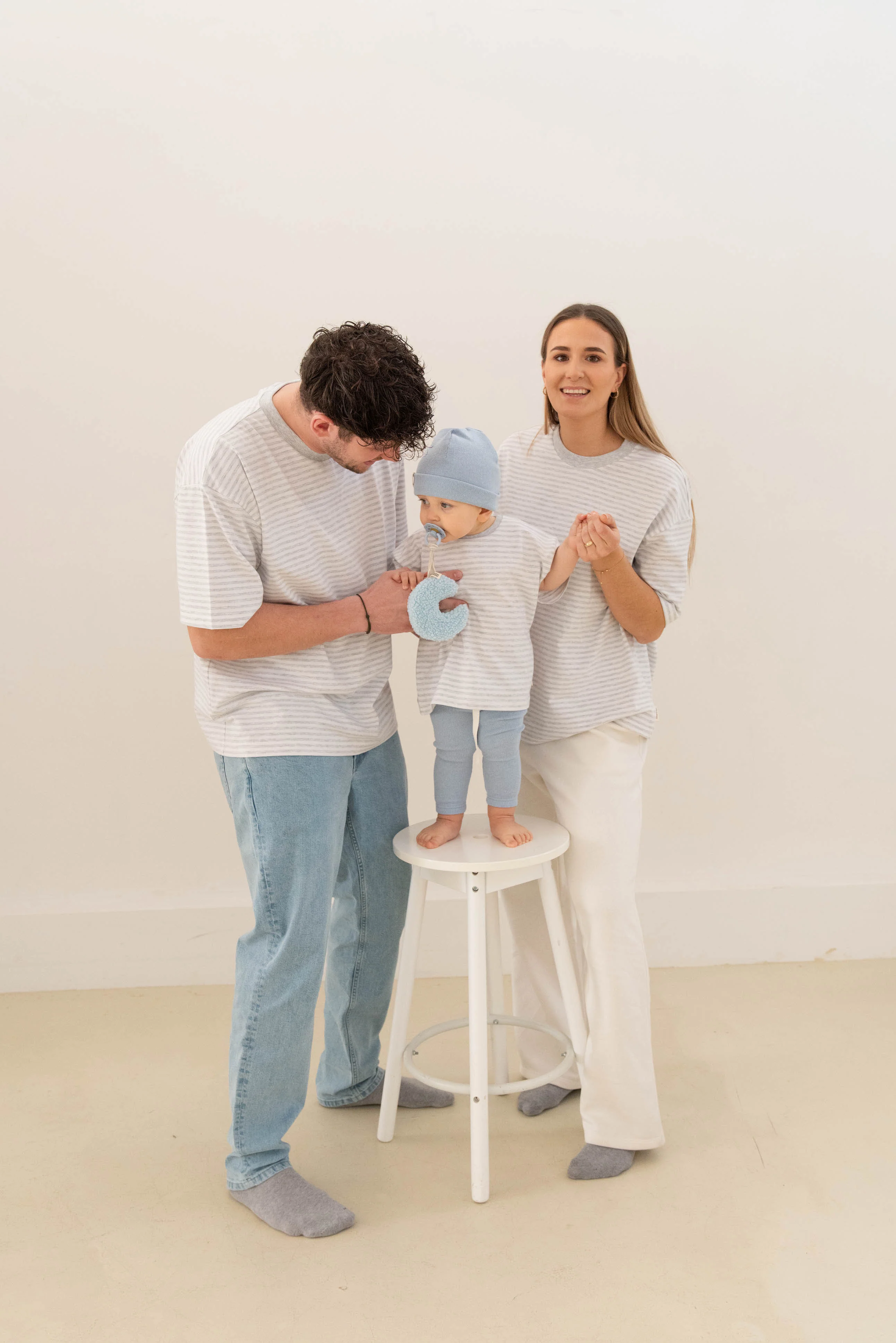 MOMMY OVERSIZE T-SHIRT STRIPED GREY - Image 5
