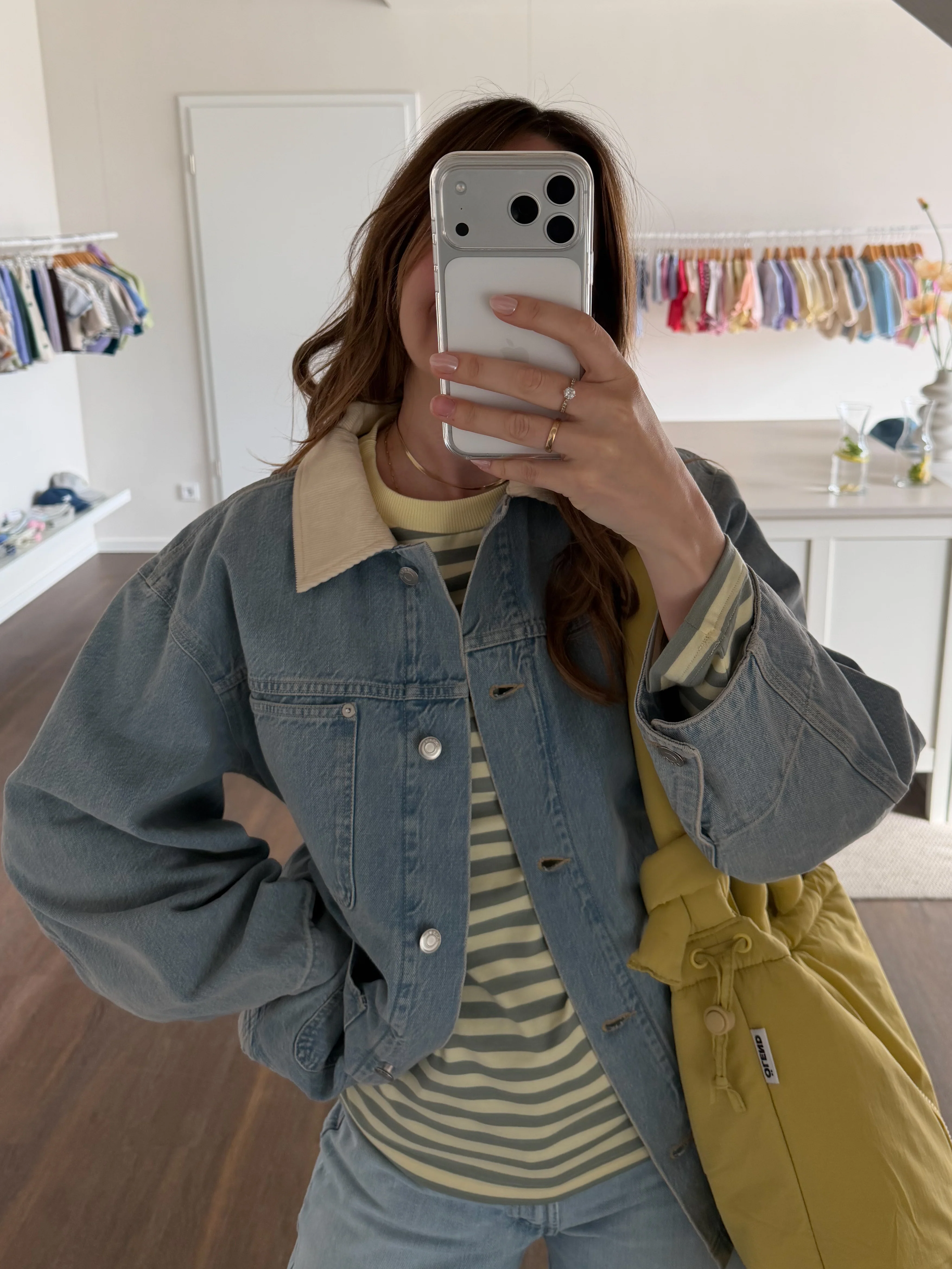 MOMMY OVERSIZE LONGSLEEVE SHADOW STRIPED