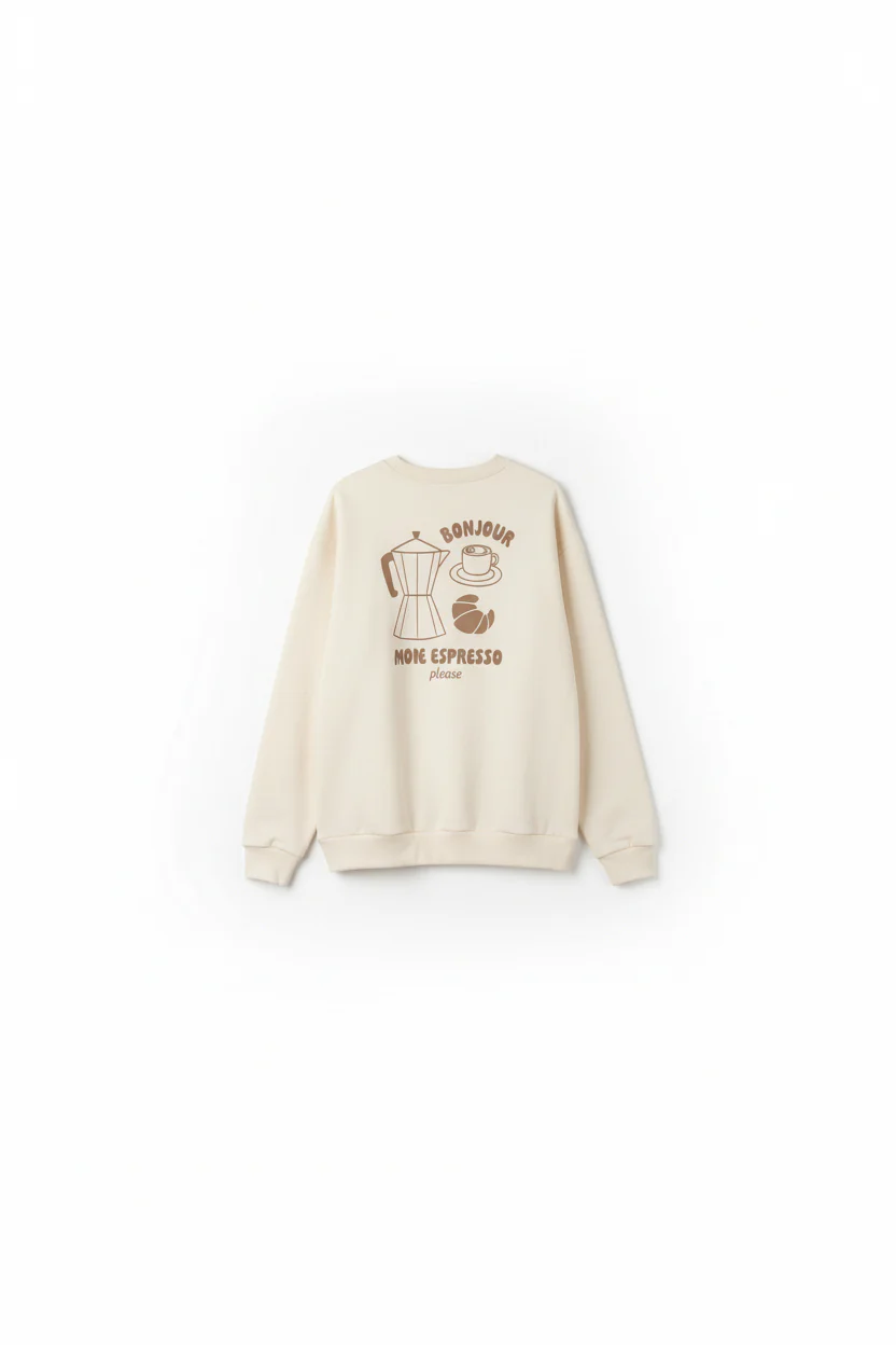 WOMEN SWEATER CAFÉ BONJOUR - Image 4