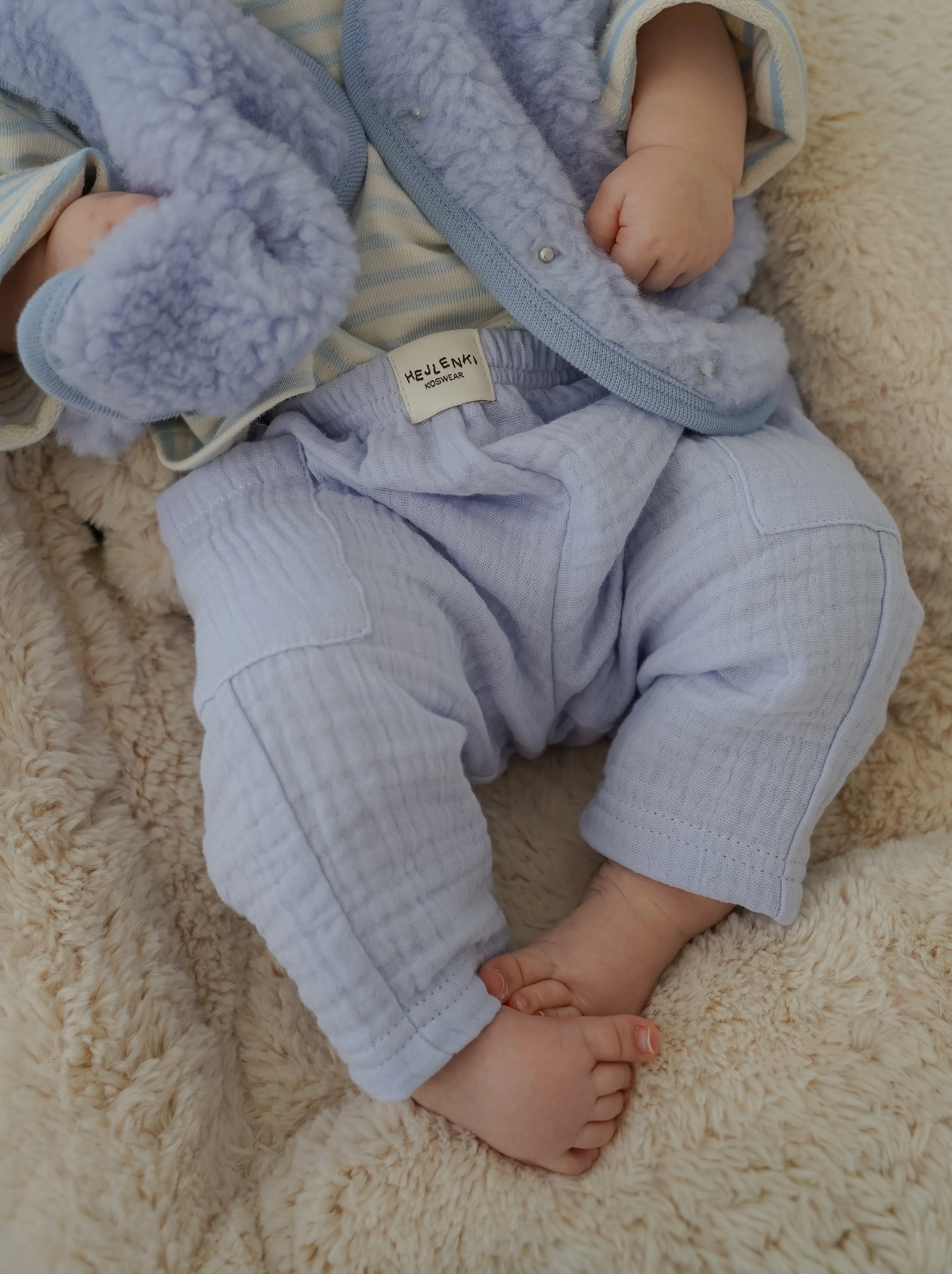 MUSLIN PANTS LIGHT BLUE - Image 2