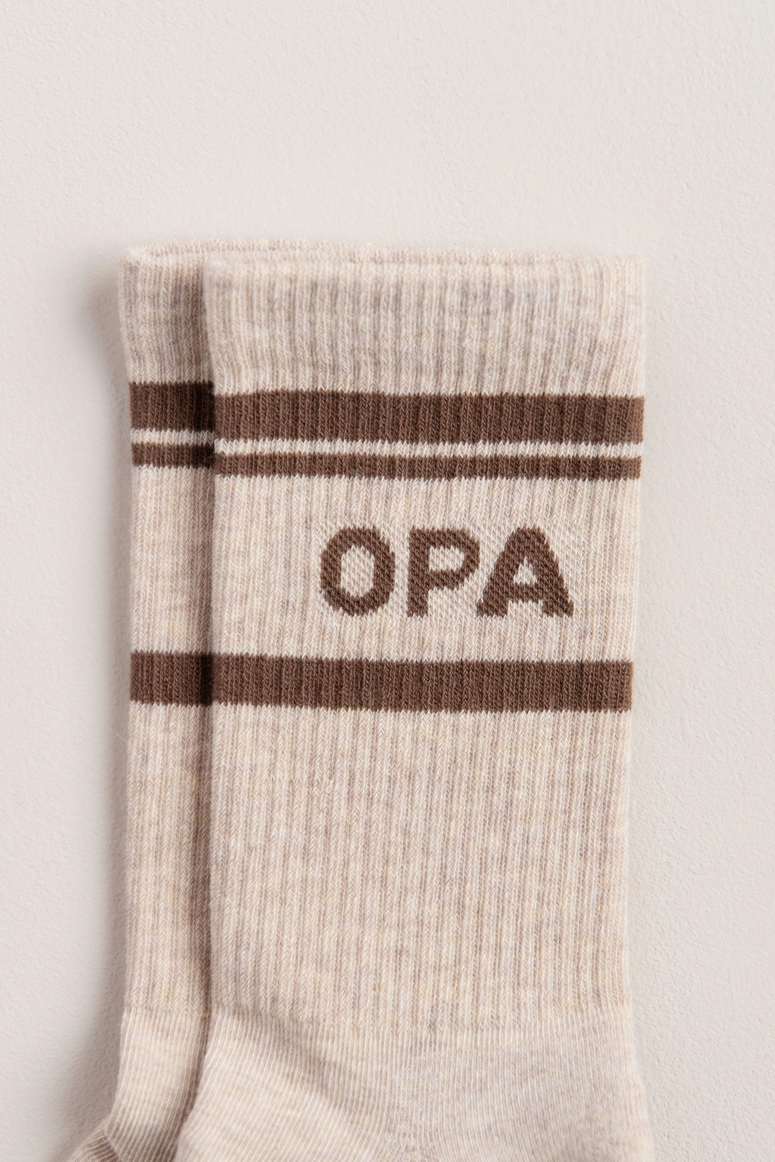 OPA TENNIS SOCKS BEIGE MELANGE - Image 2