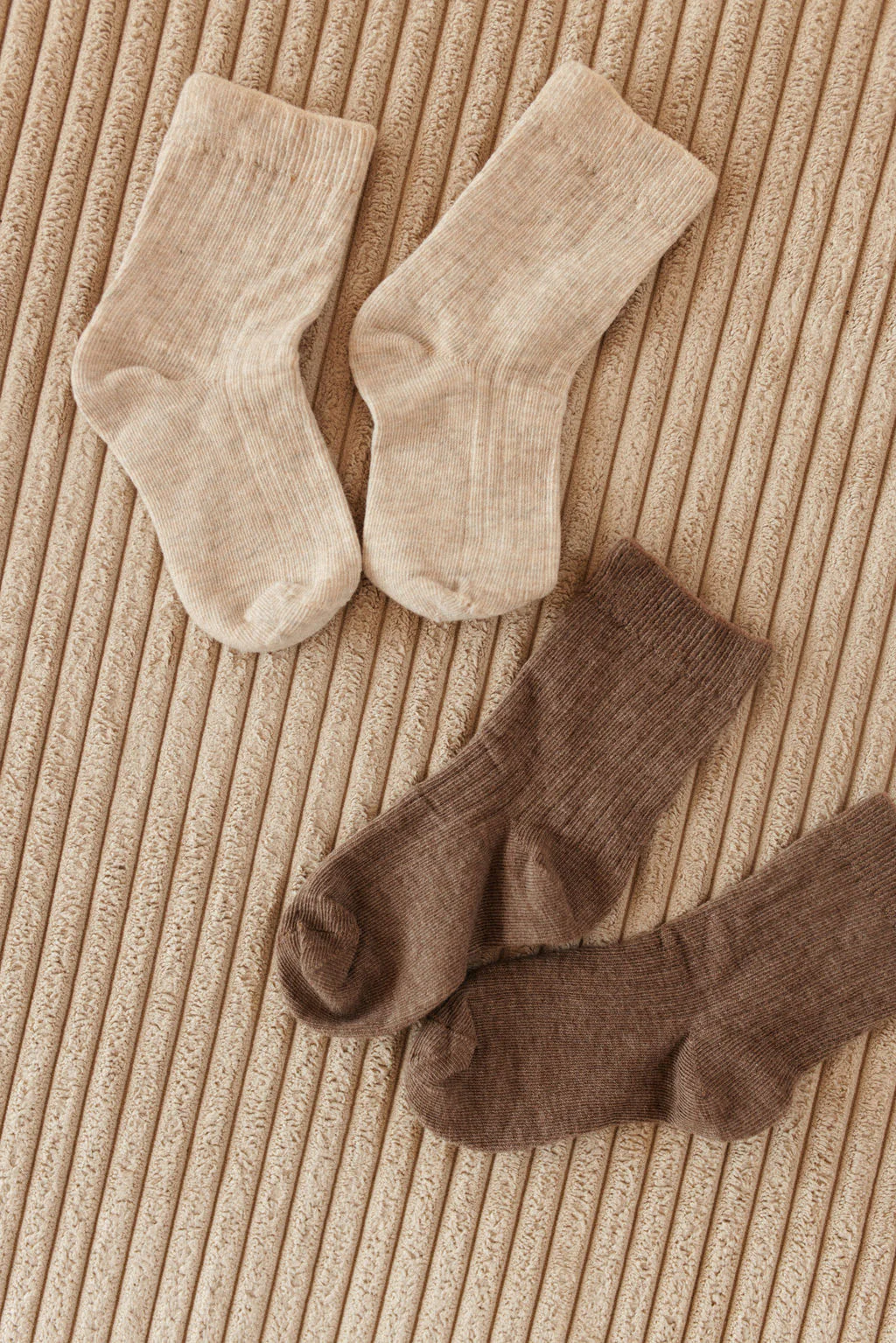ORGANIC COTTON SOCKS BROWN MELANGE - Image 3