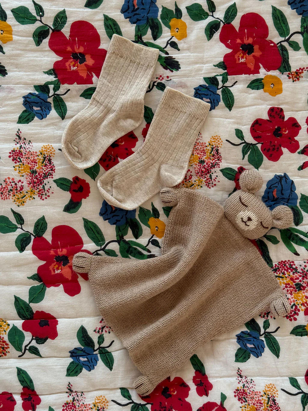 ORGANIC COTTON SOCKS BEIGE MELANGE - Image 4