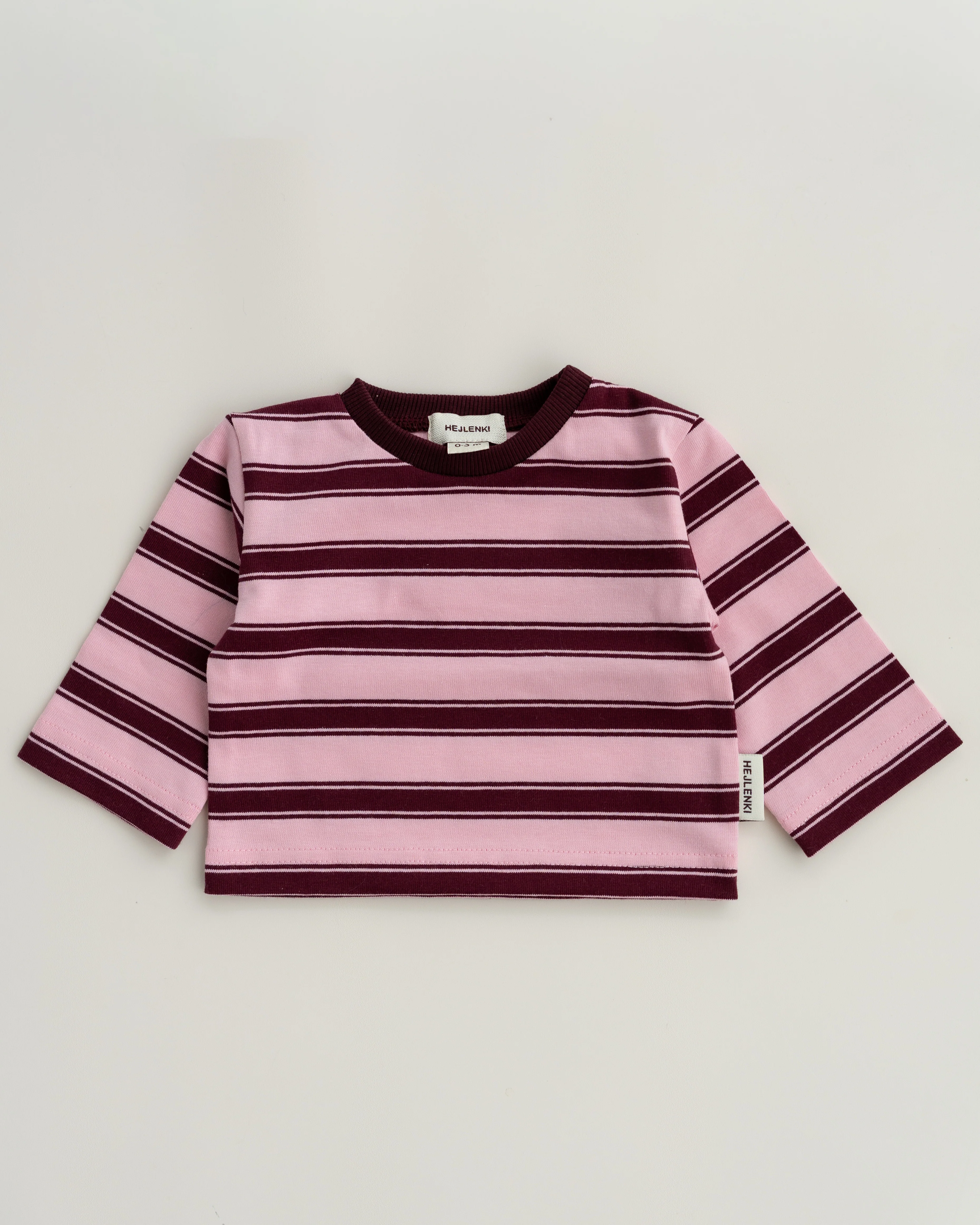 OVERSIZE LONGSLEEVE STRAWBERRY CHOCOLATE STRIPED