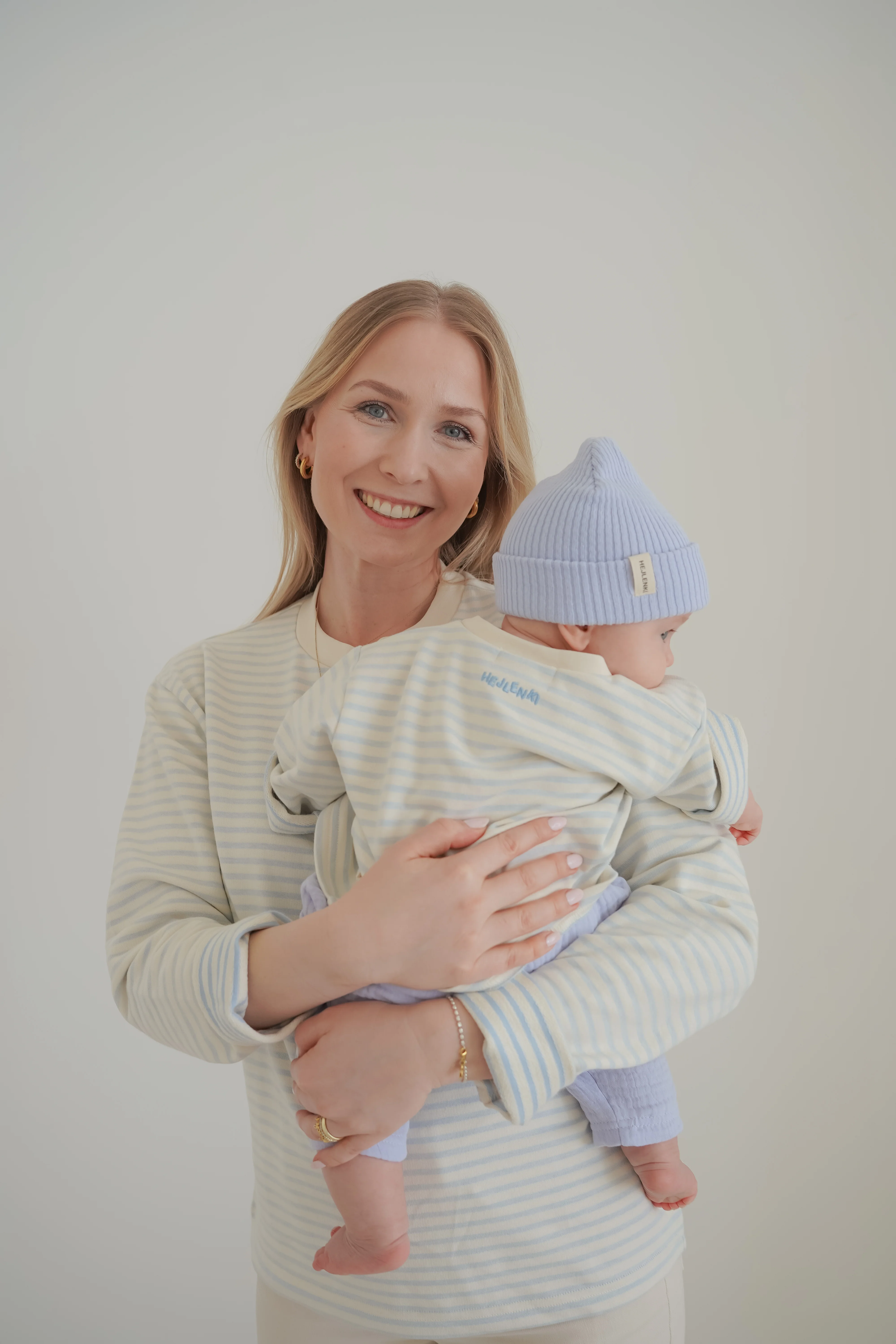 OVERSIZE LONGSLEEVE STRIPED BABYBLUE - Image 5