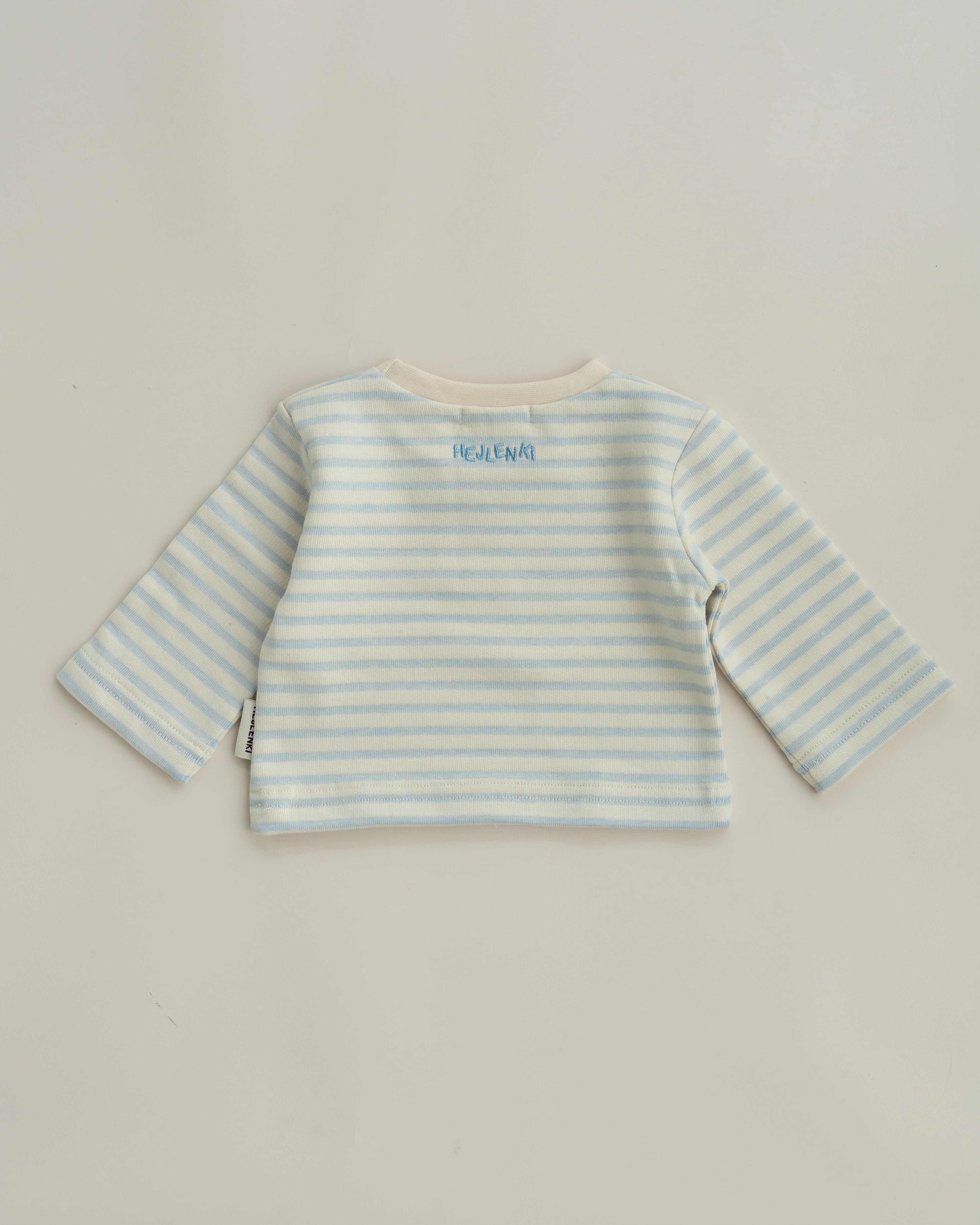 OVERSIZE LONGSLEEVE STRIPED BABYBLUE - Image 7