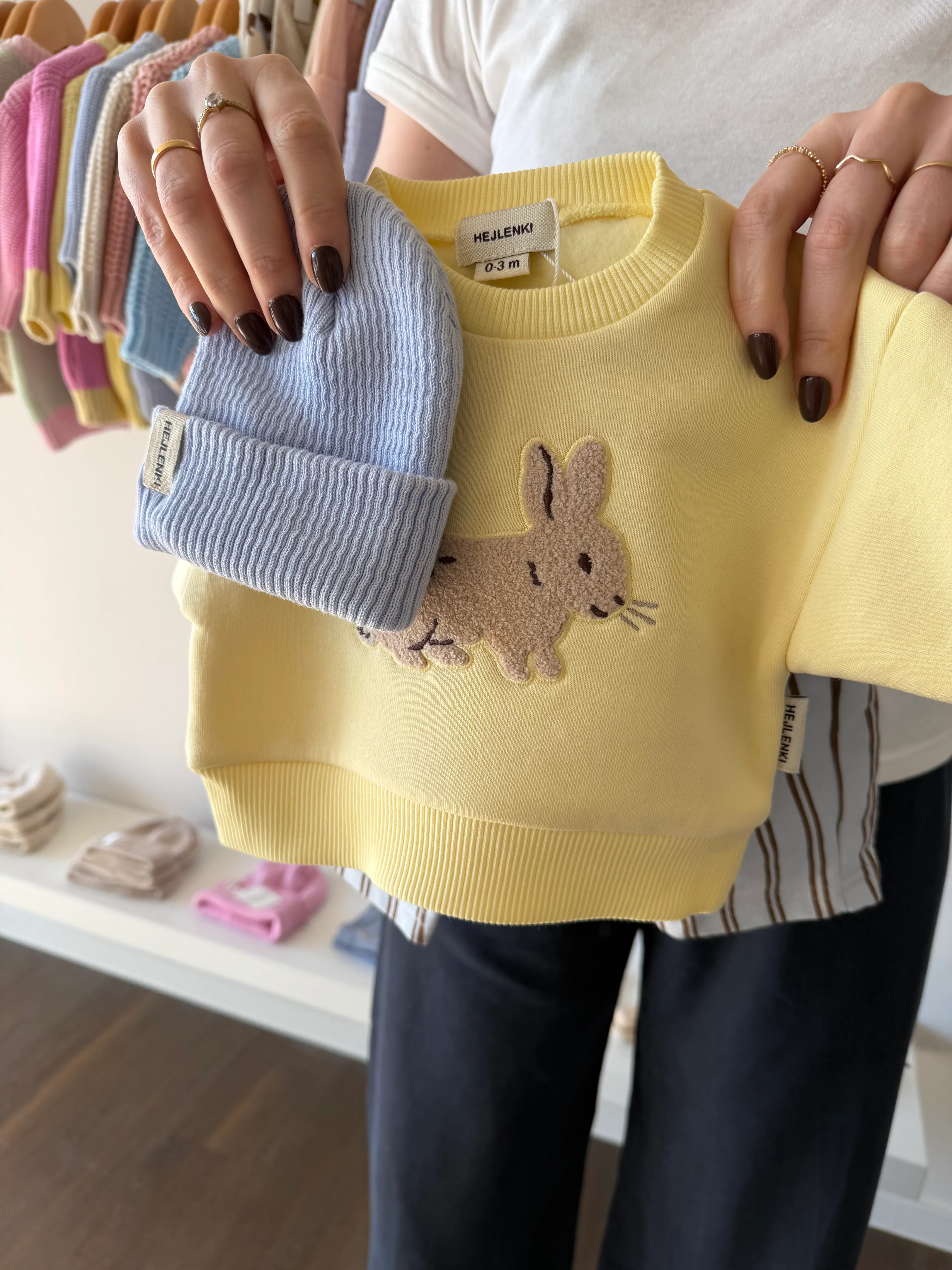 PETIT LAPIN SWEATER PEAR SORBET - Image 4