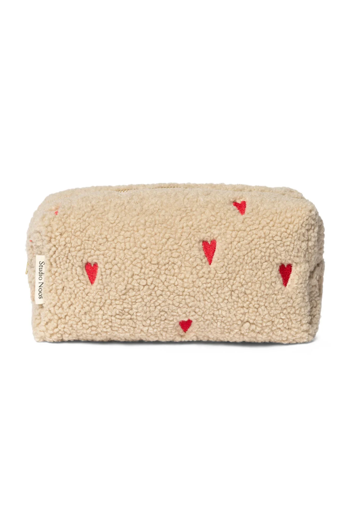 POUCH BAG HEARTS TEDDY BEIGE - Image 2
