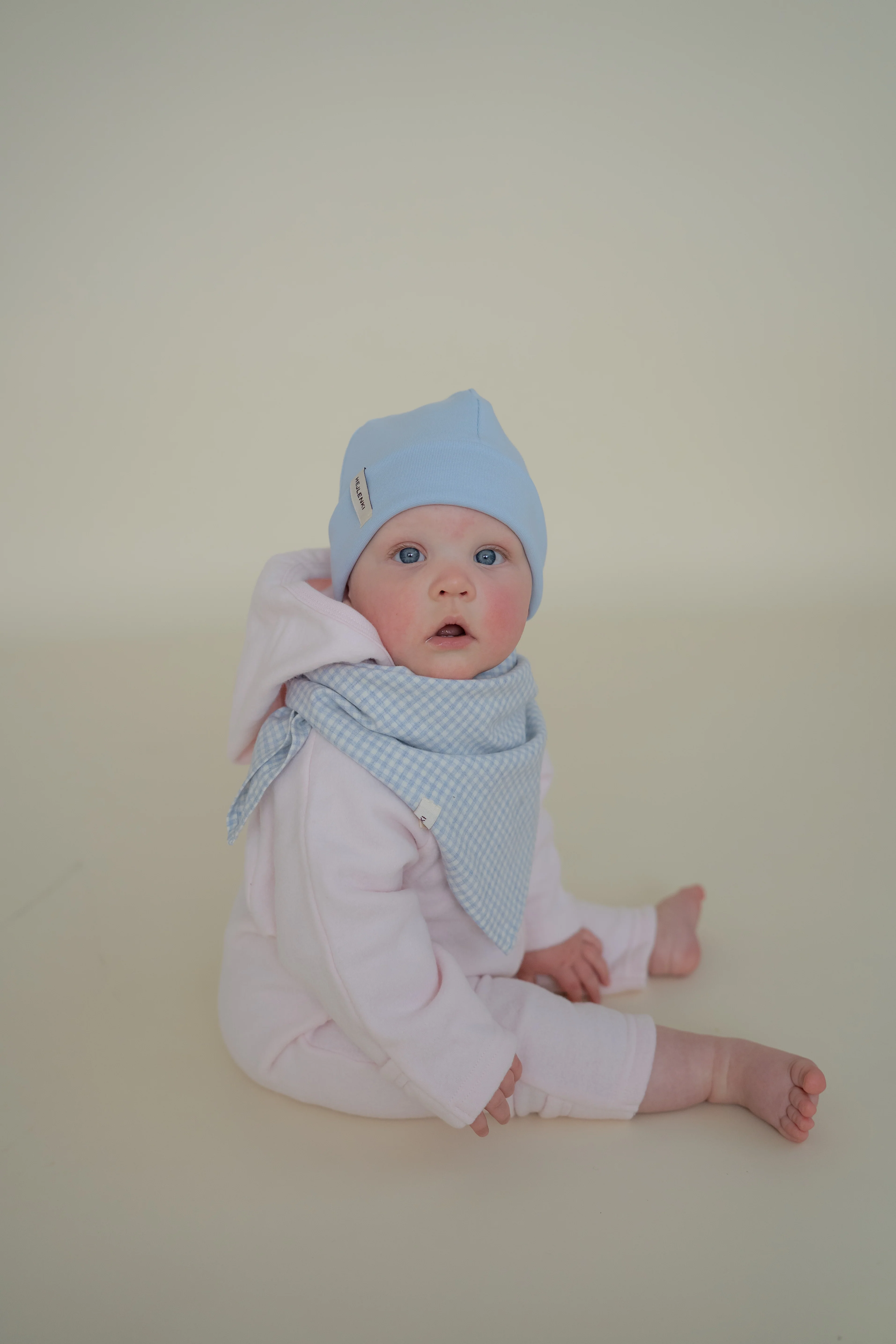 CHECKED SCARF BABYBLUE - Image 2