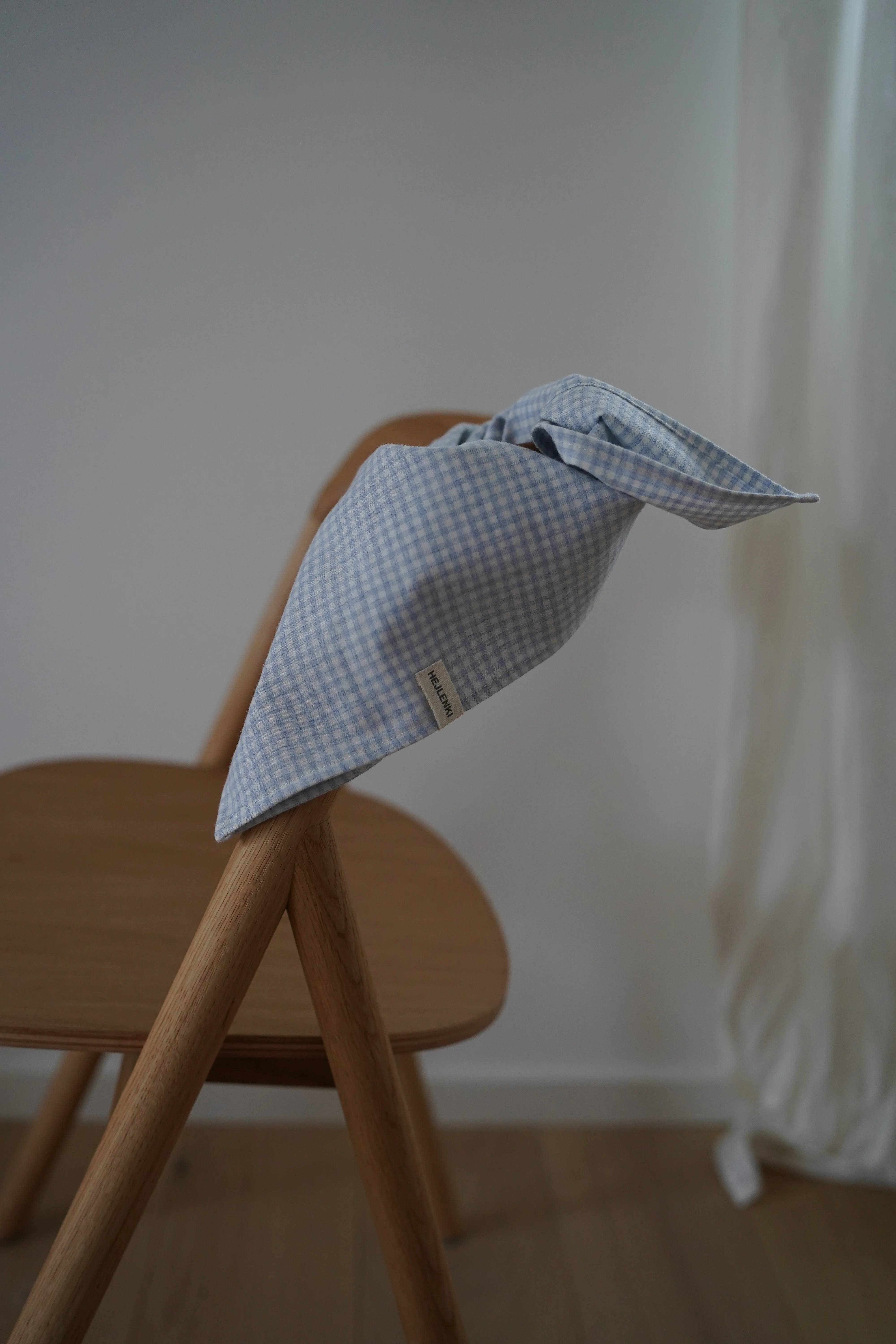 CHECKED SCARF BABYBLUE - Image 3