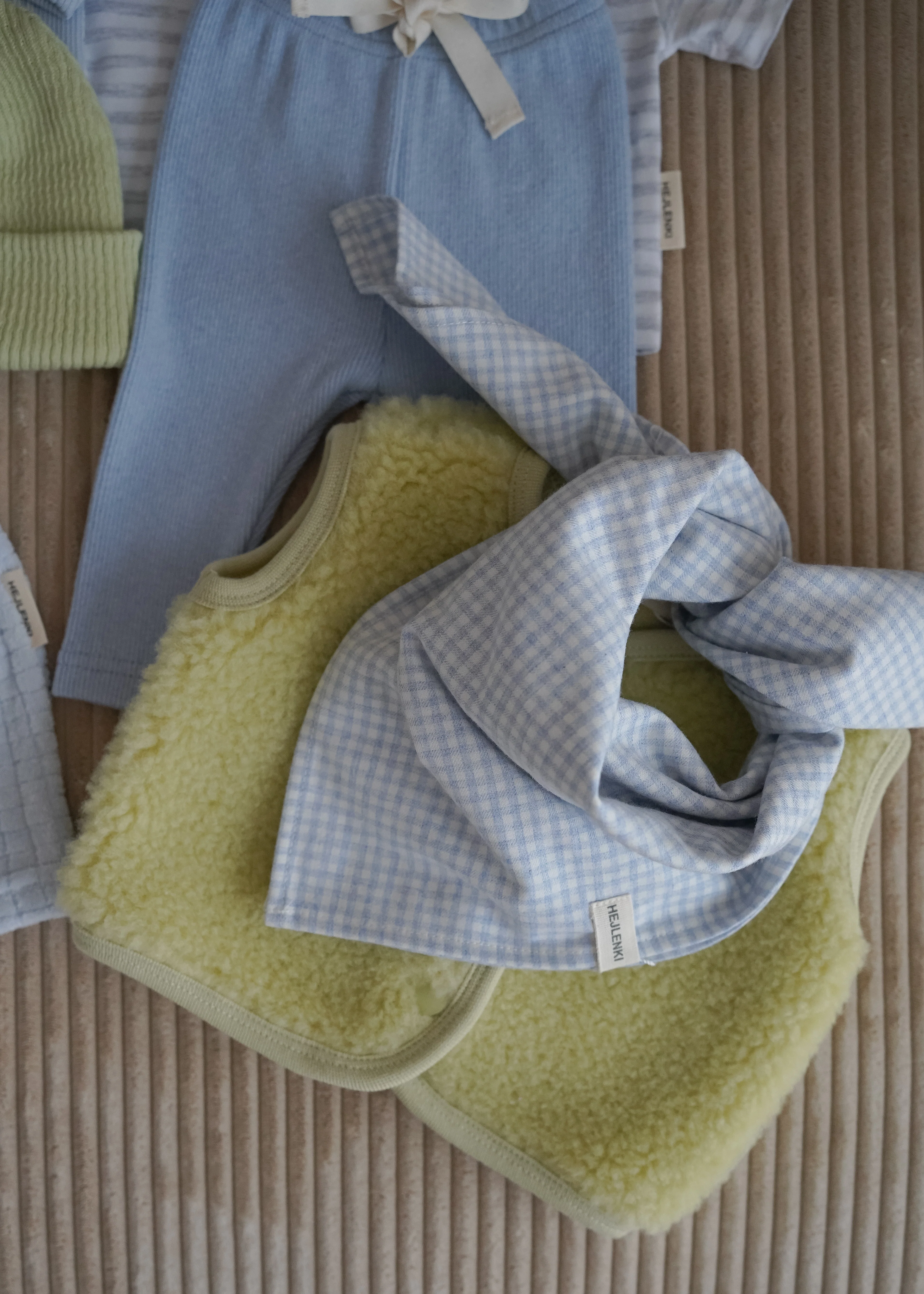 CHECKED SCARF BABYBLUE - Image 4