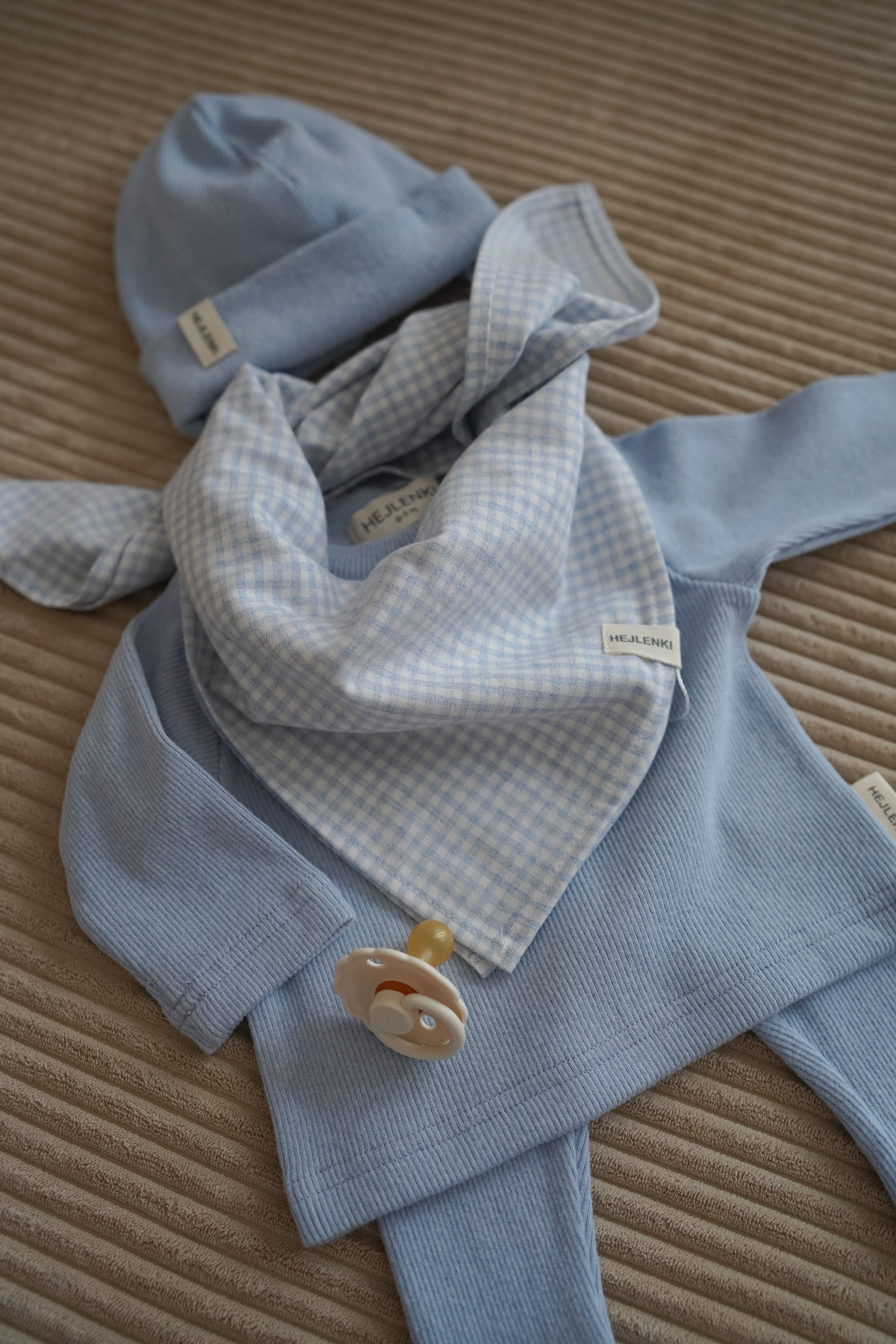 CHECKED SCARF BABYBLUE - Image 5